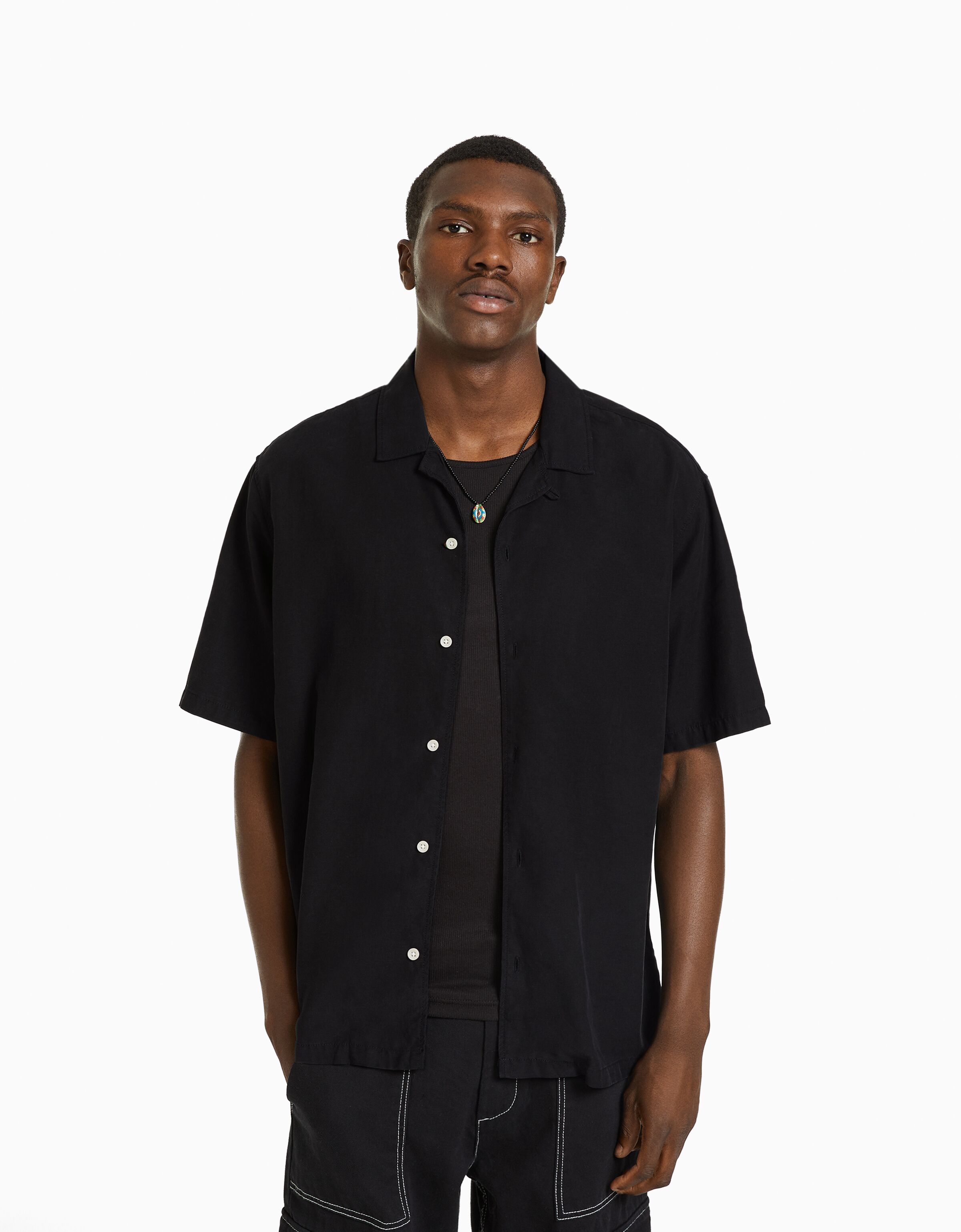 Camisa manga corta relaxed fit