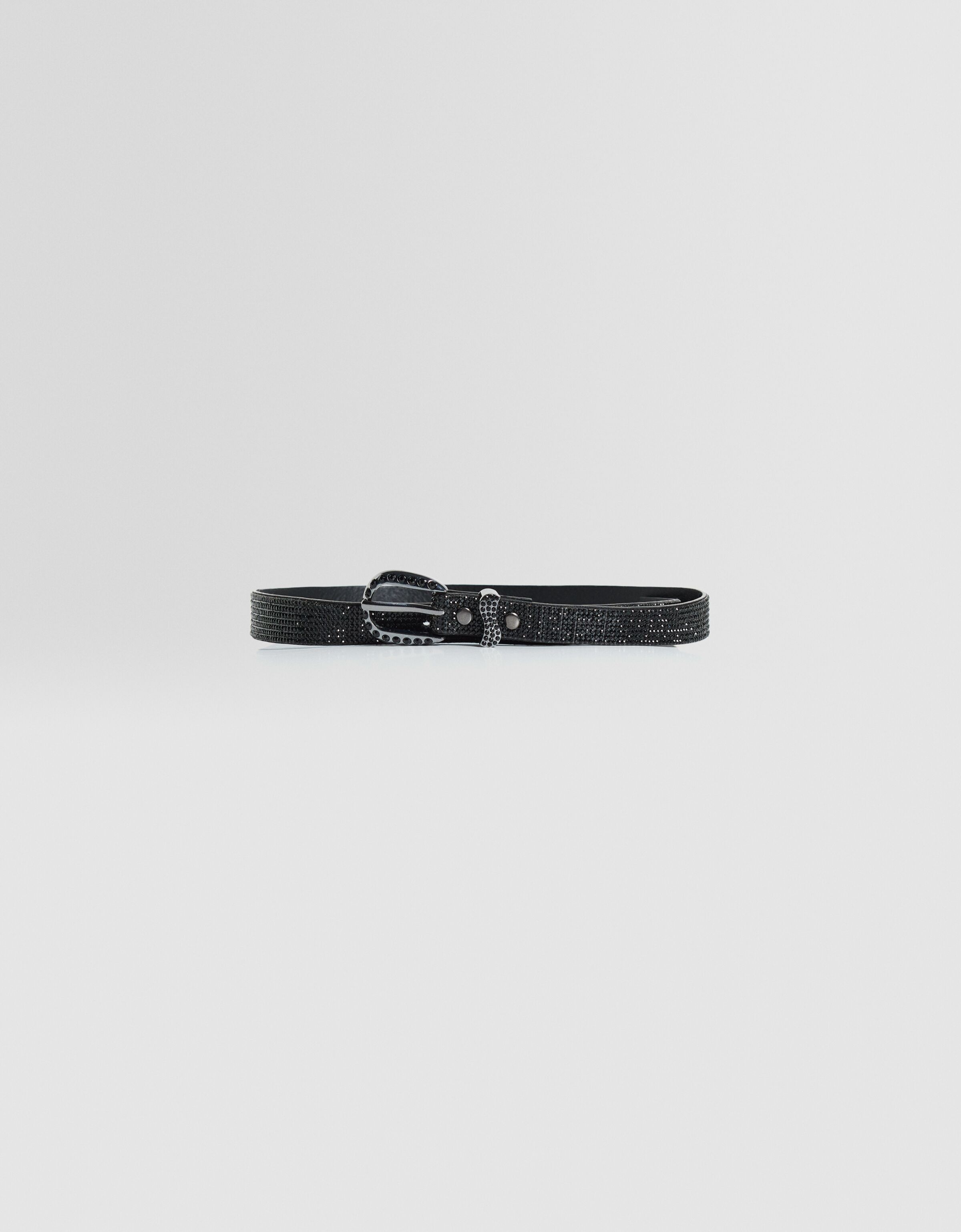 Cinturón fino strass