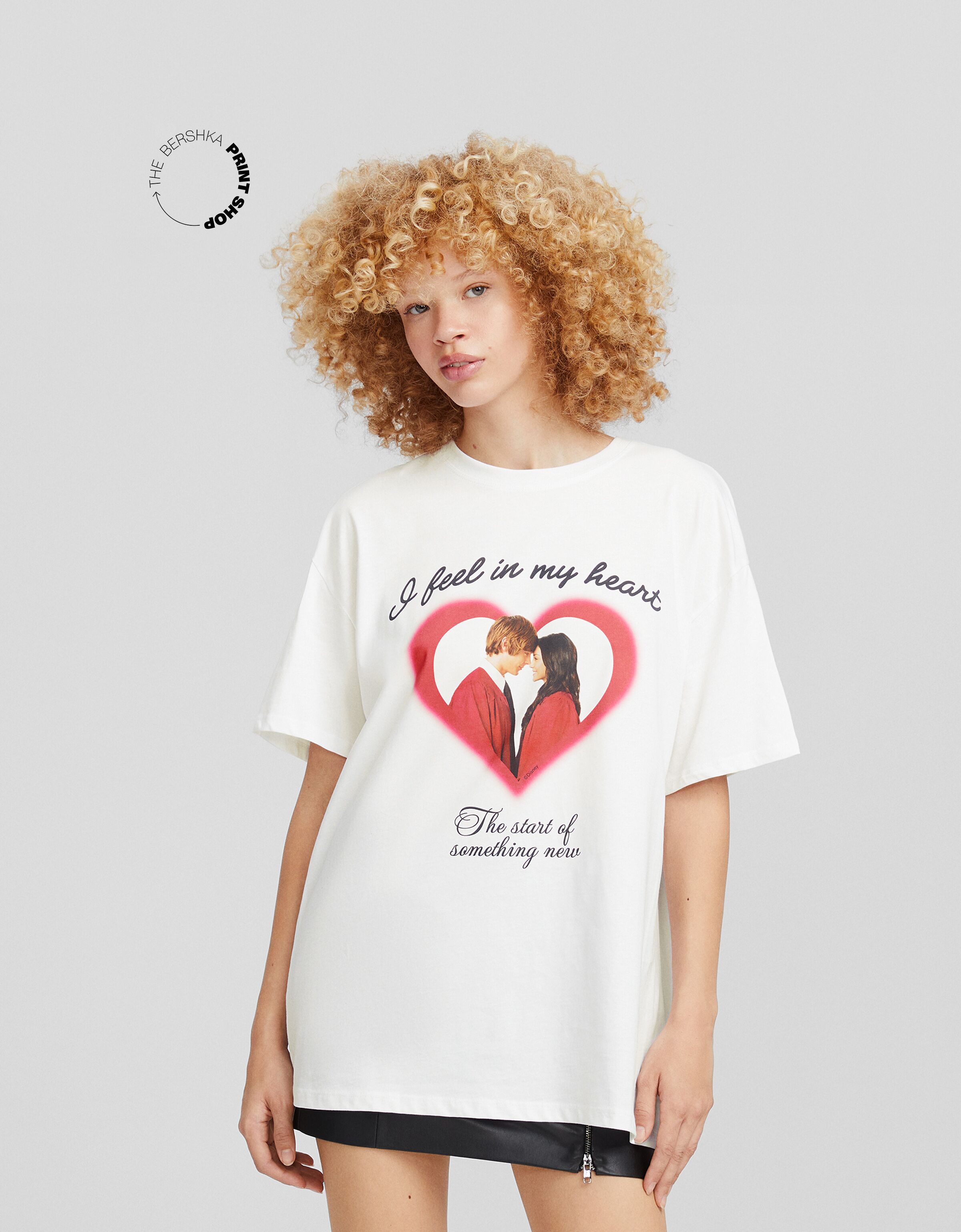 Camiseta High School Musical manga corta oversize print