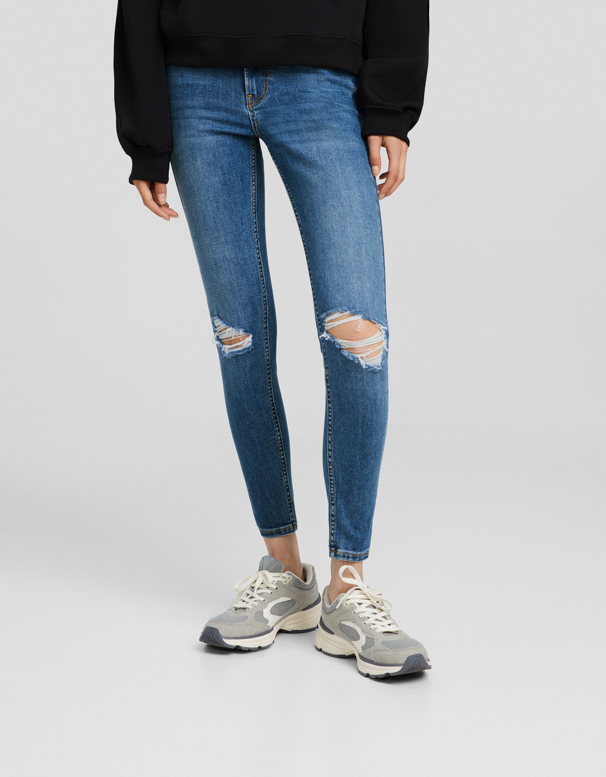 Jeans skinny vintage low waist