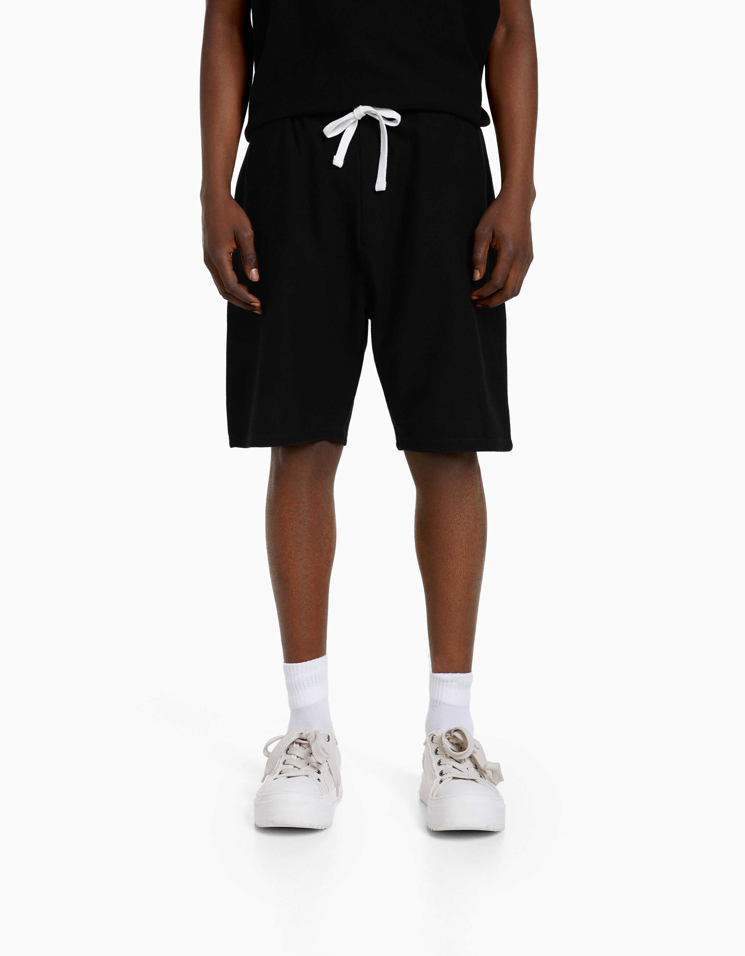 Bermuda relaxed fit textura