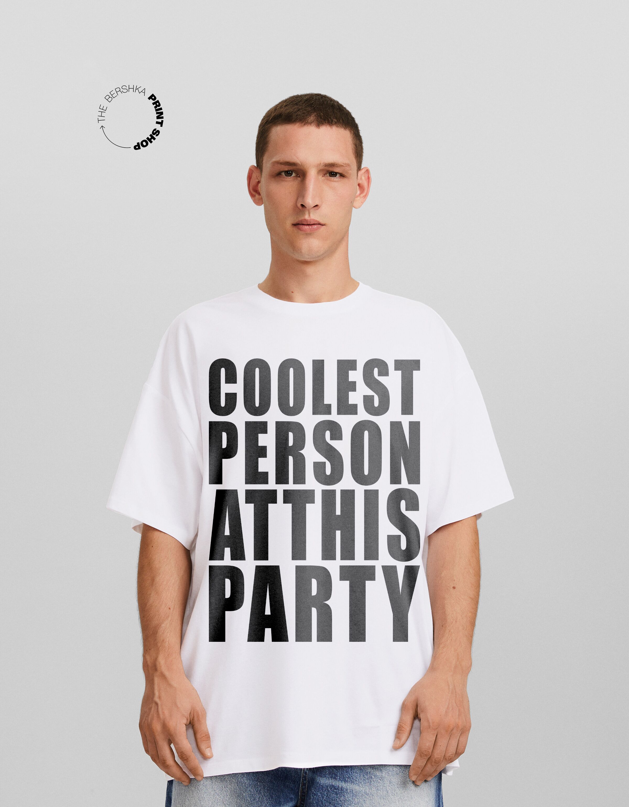 Camiseta Trending Now manga corta oversize print