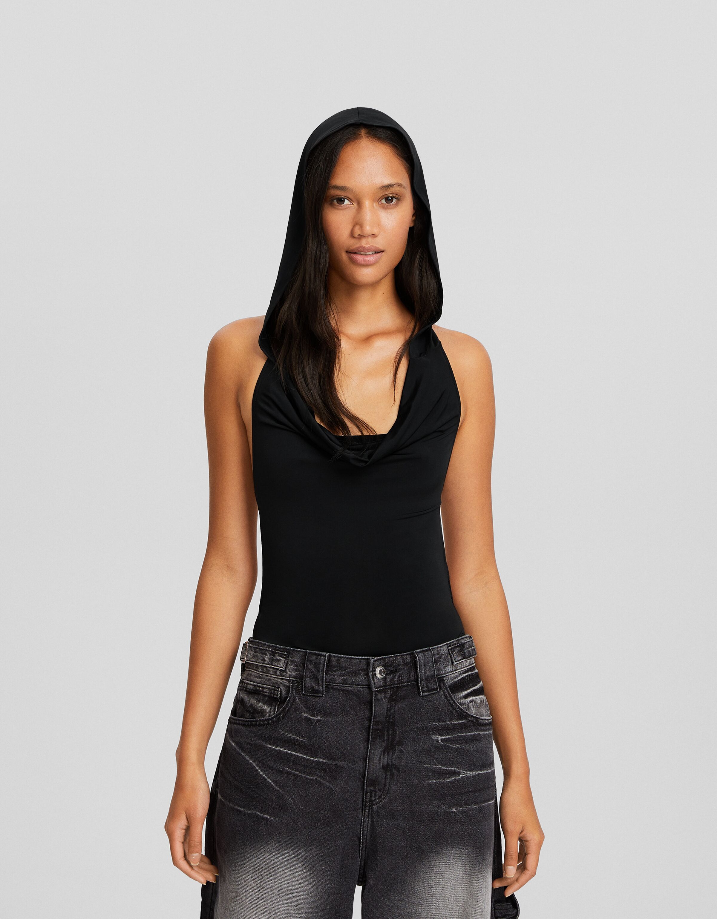 Body sin mangas capucha