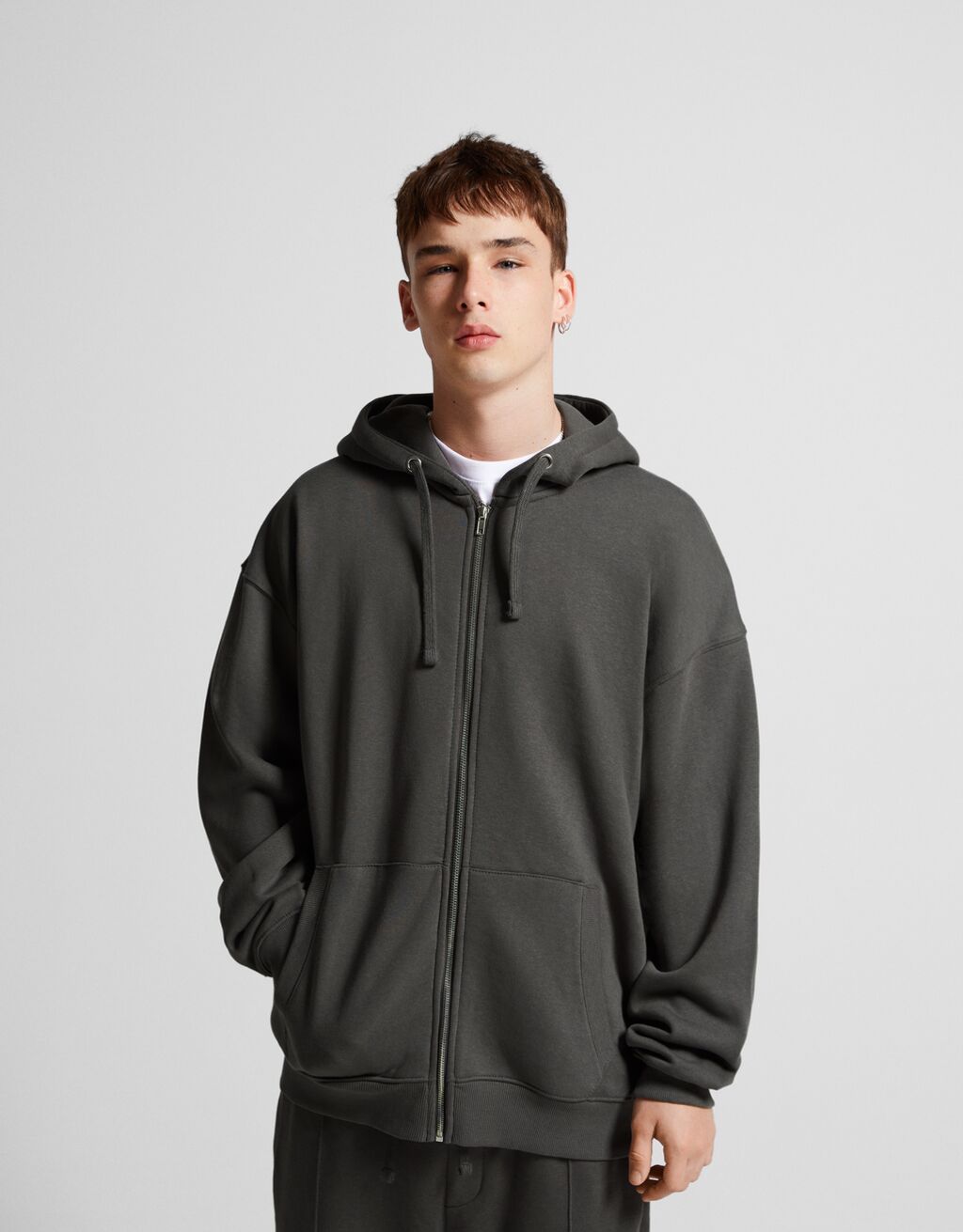 Sudadera cremallera capucha