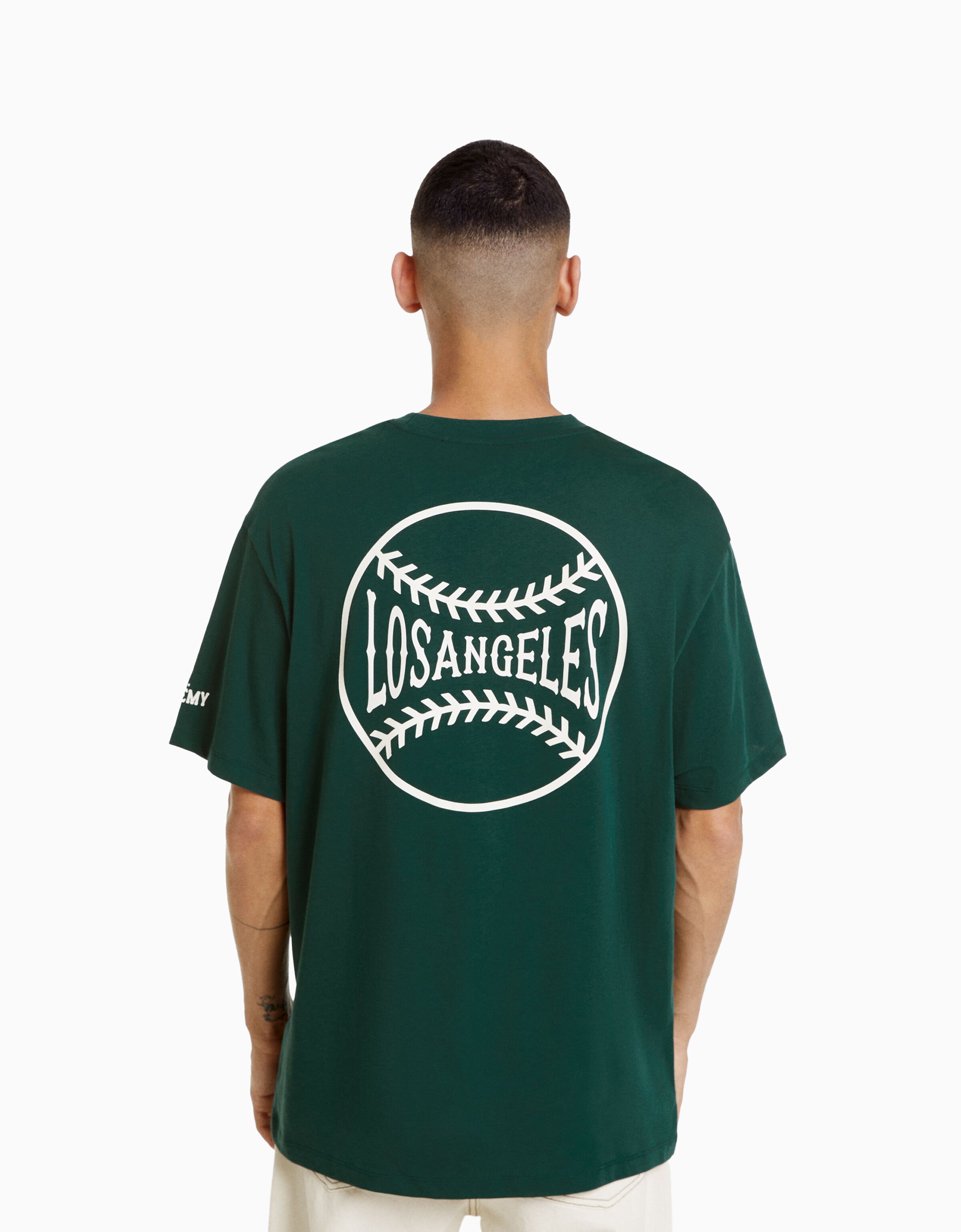 Camiseta manga corta varsity print