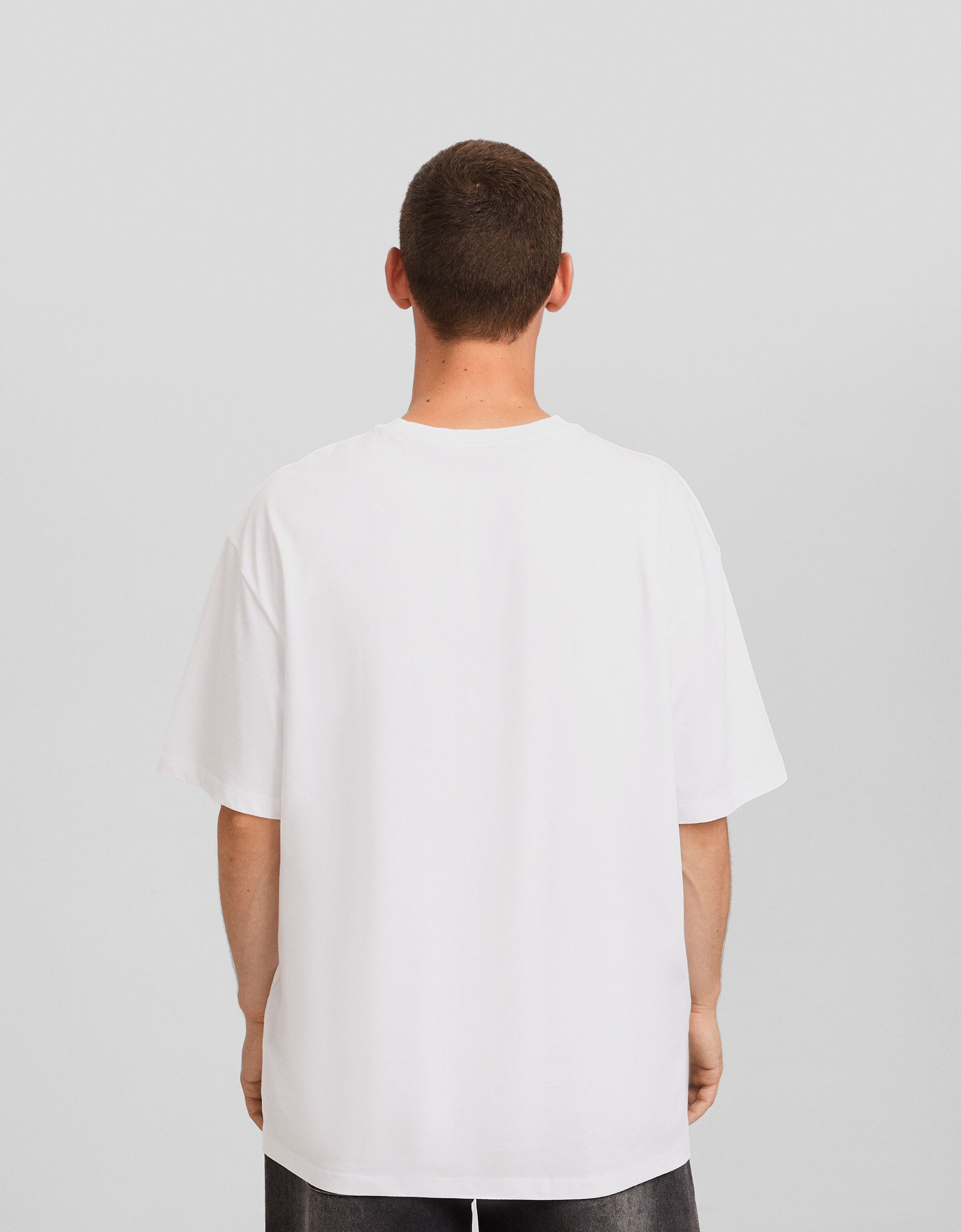 Camiseta Trending Now manga corta boxy fit print