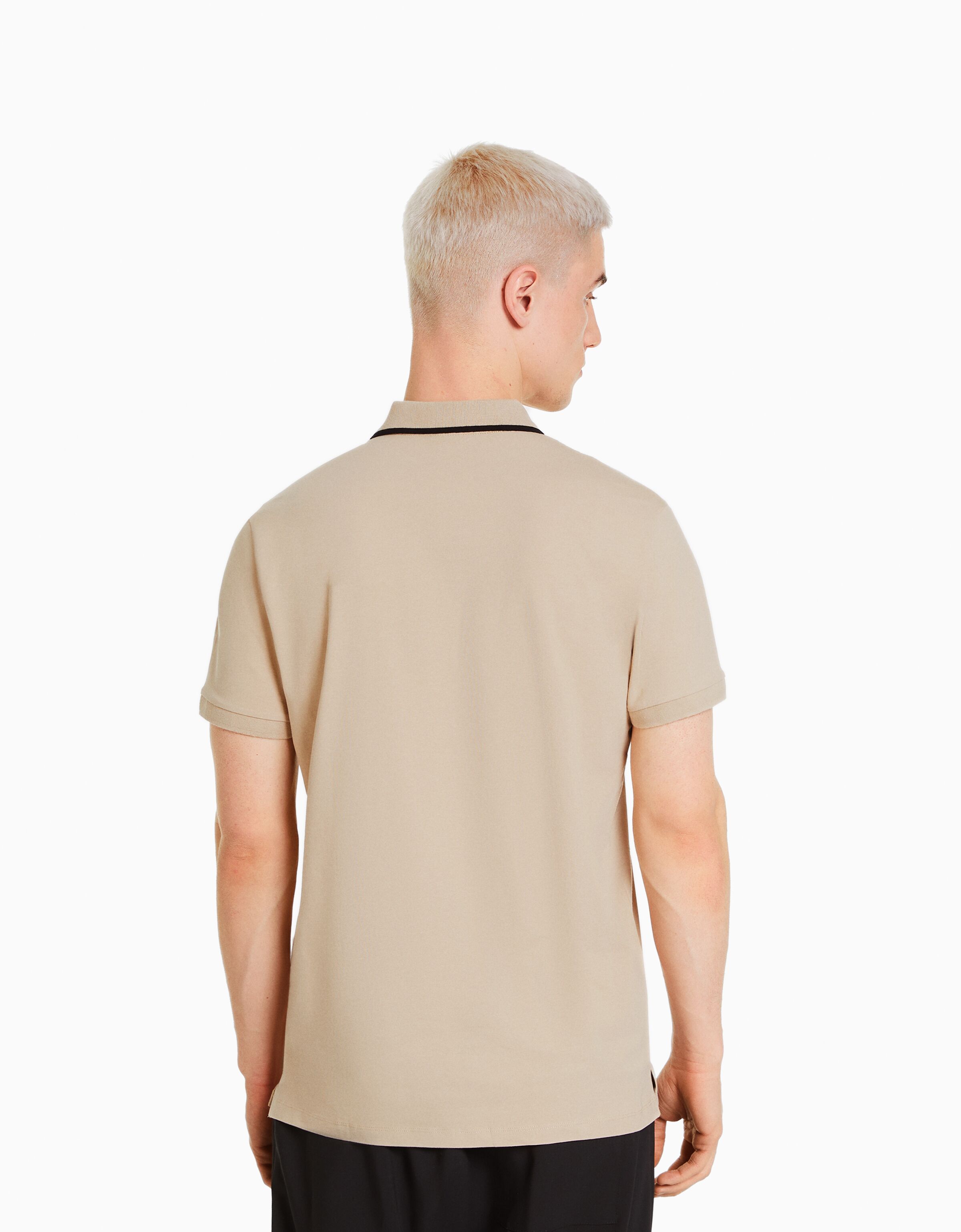 Polo manga corta bandas