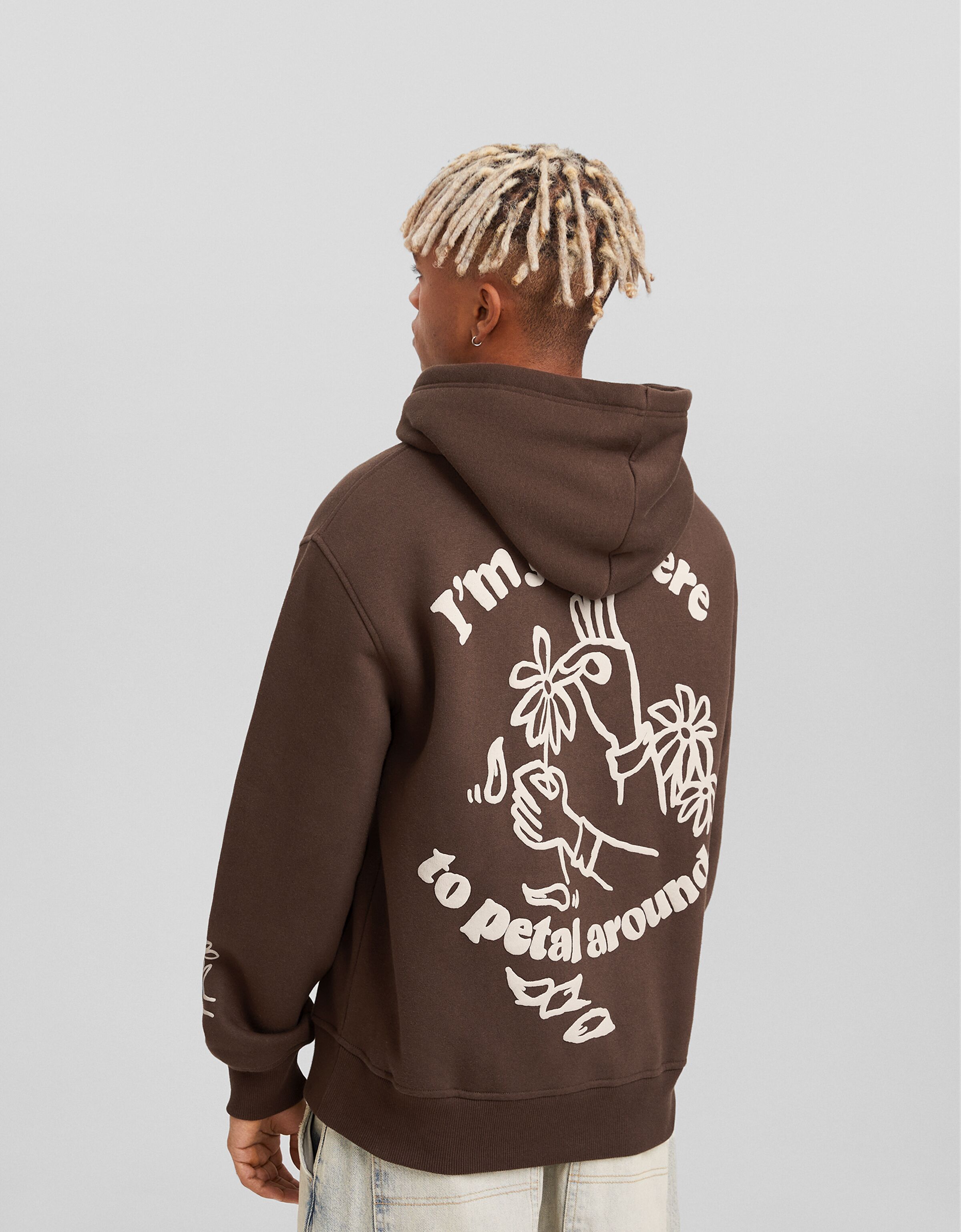 Sudadera capucha print