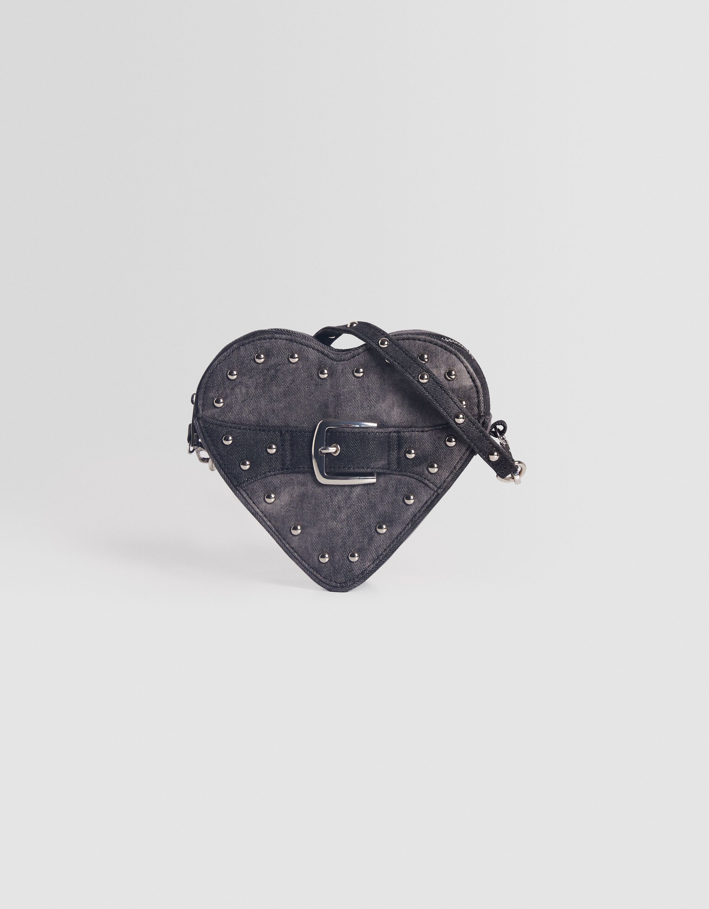 Bolso bandolera denim  corazón