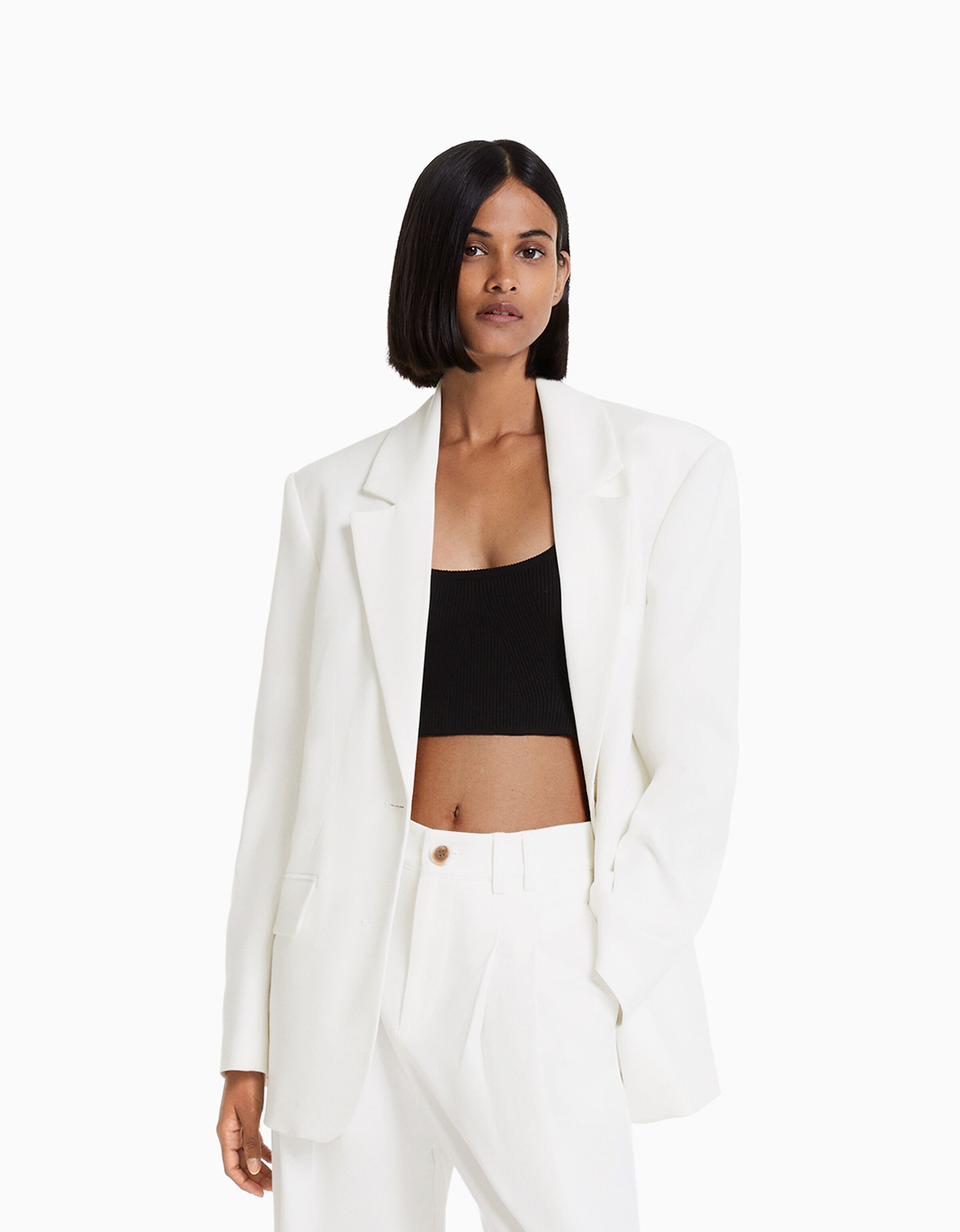 Blazer loose fit corte femenino