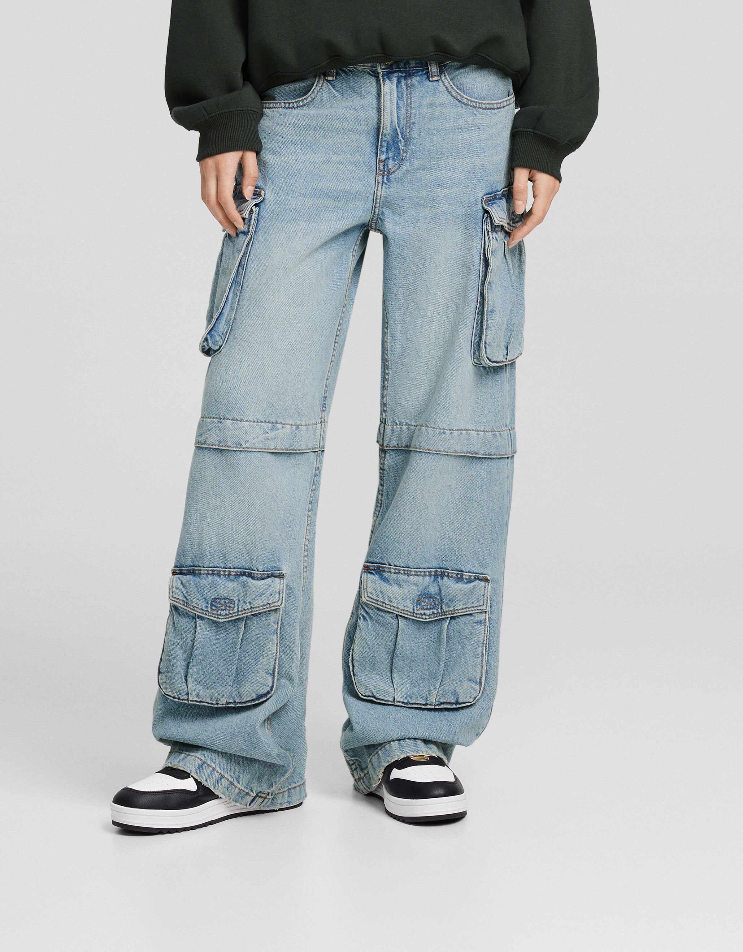 Jeans cargo multipocket