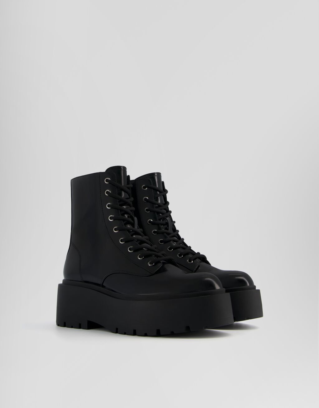 Botines acordonados plataforma