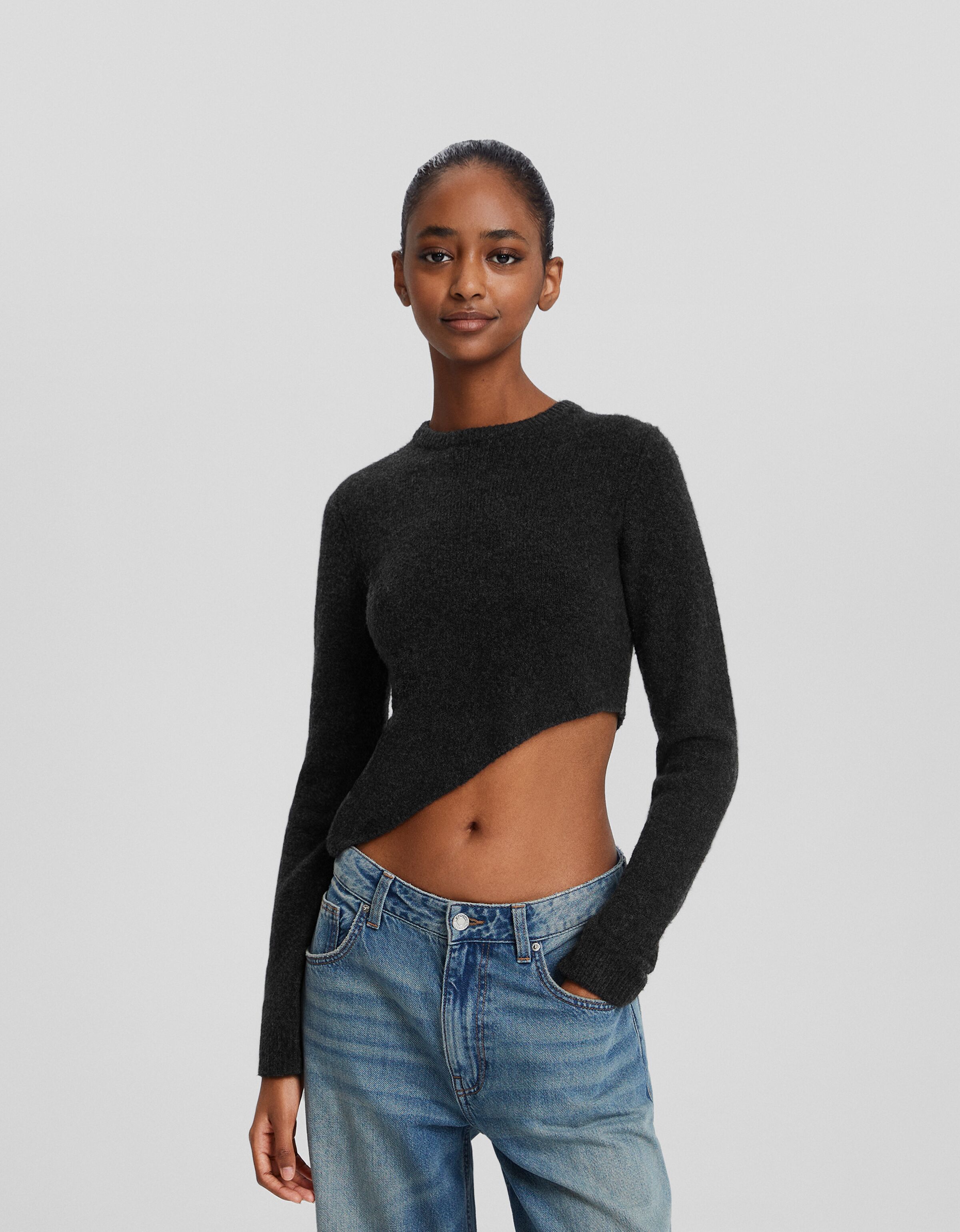 Jersey bajo asimétrico