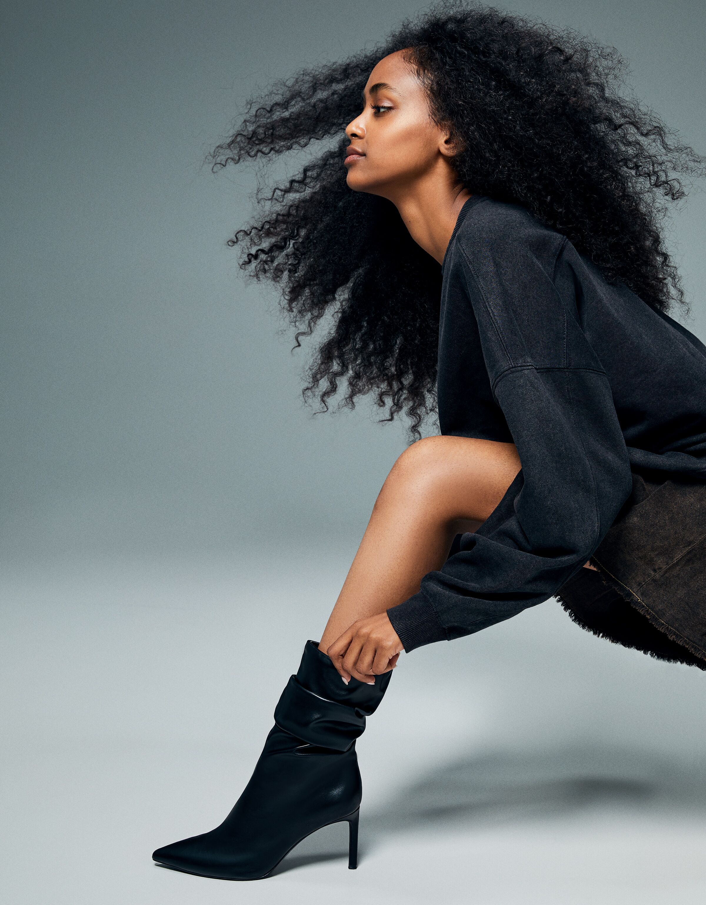 Botines tacón slouchy