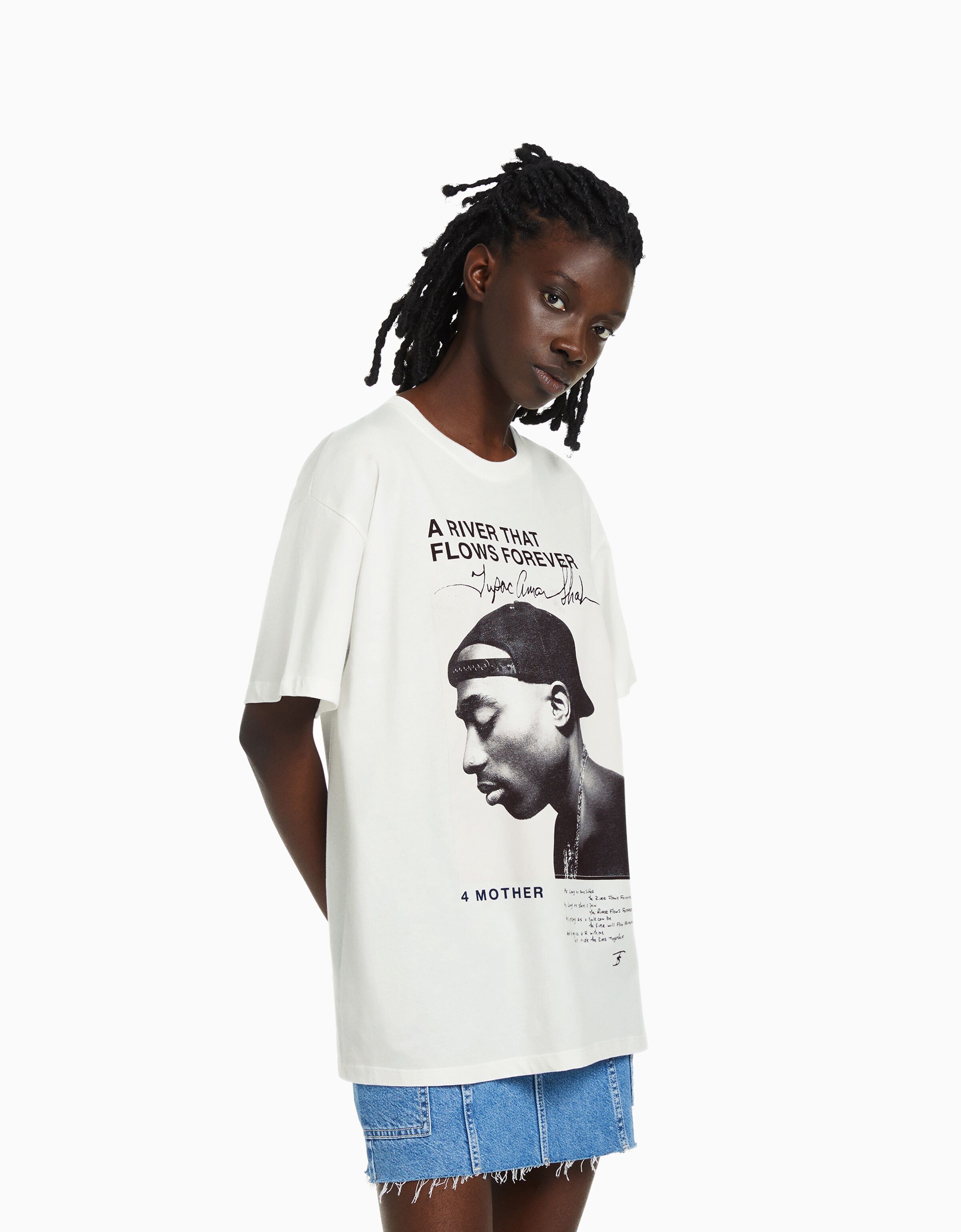 Camiseta Tupac manga corta print