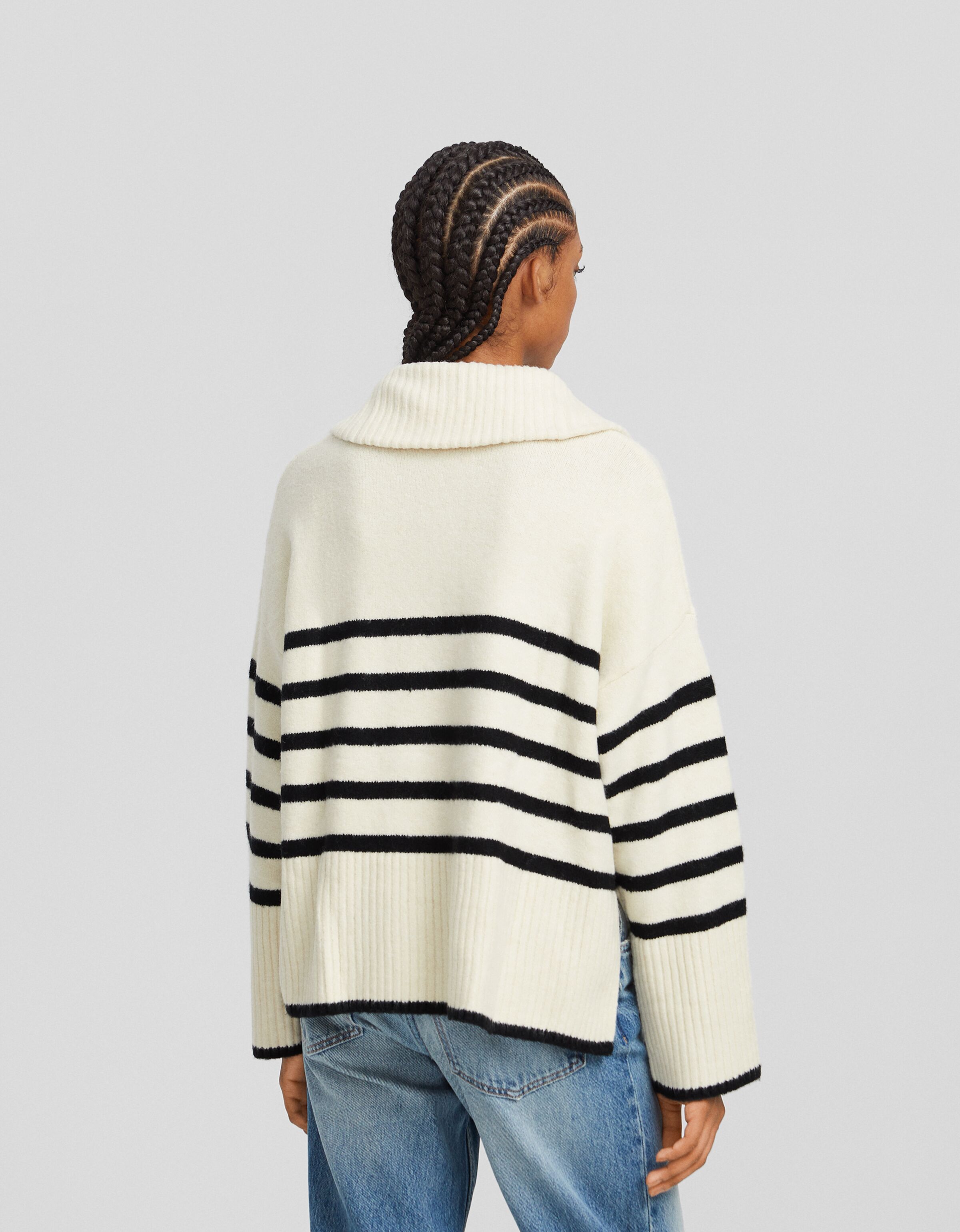 Jersey cuello subido cremallera