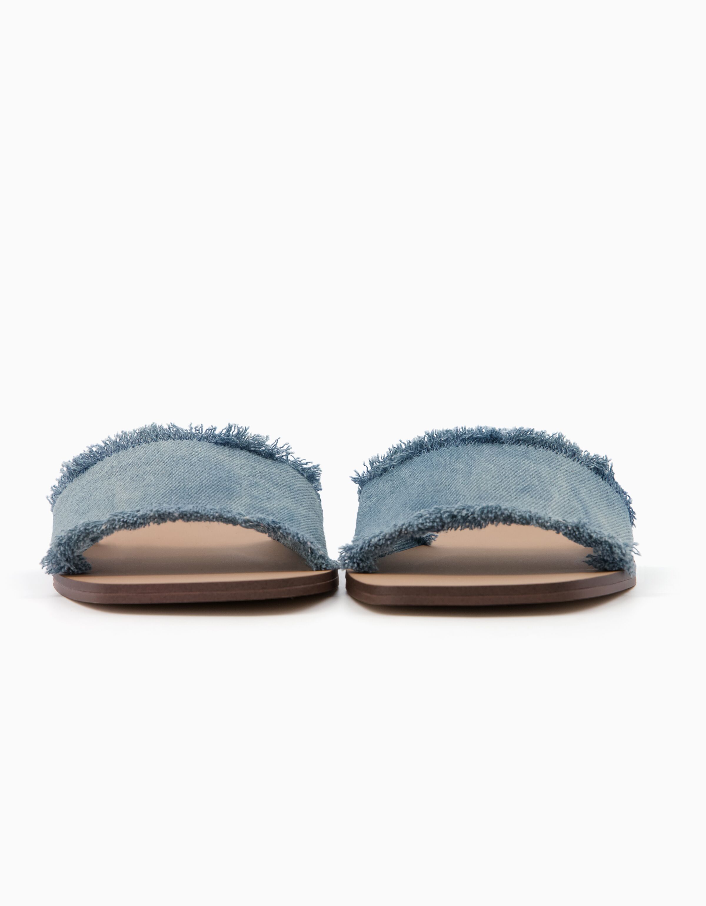 Sandalia plana denim