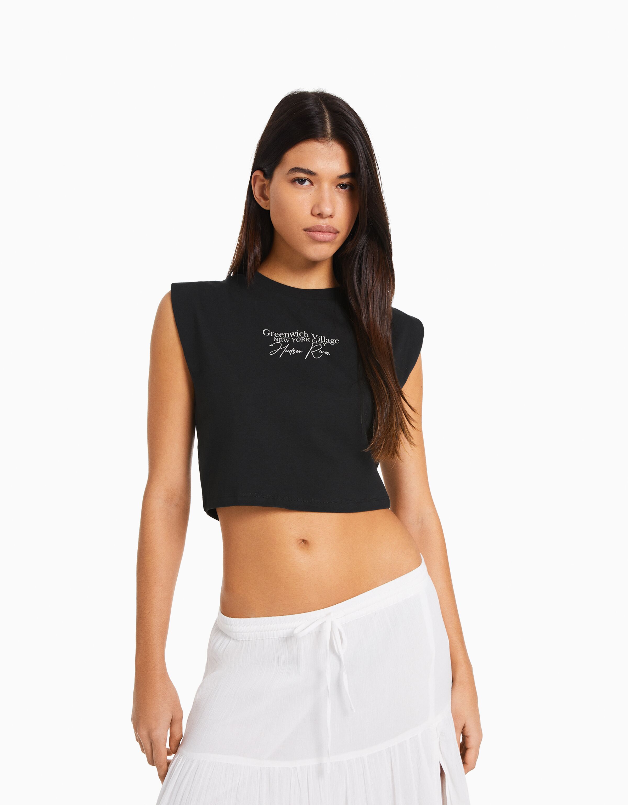 Camiseta sin mangas print