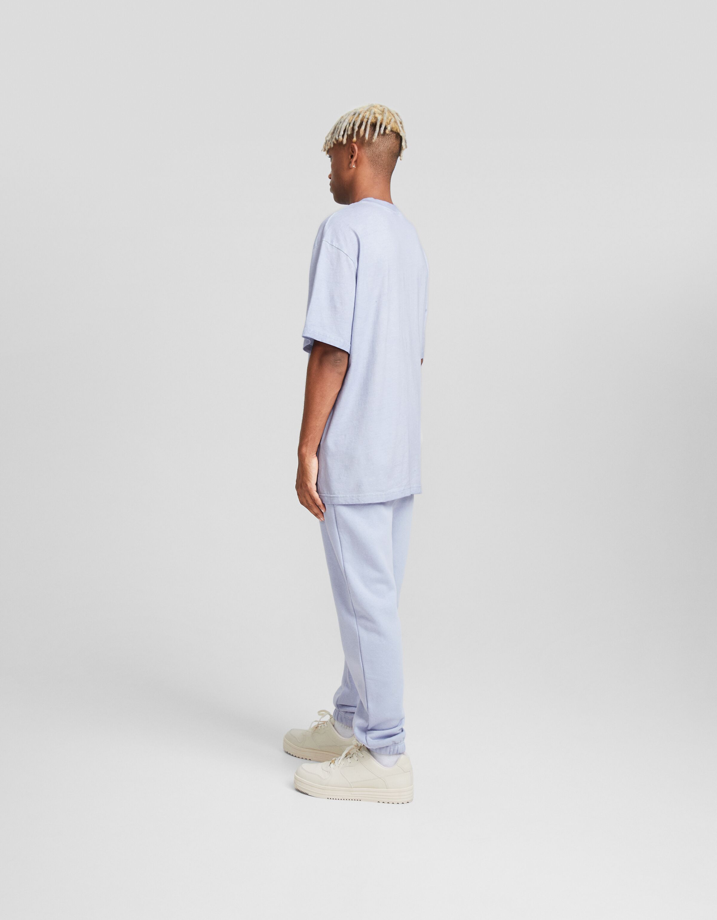 Camiseta manga corta boxy fit parche