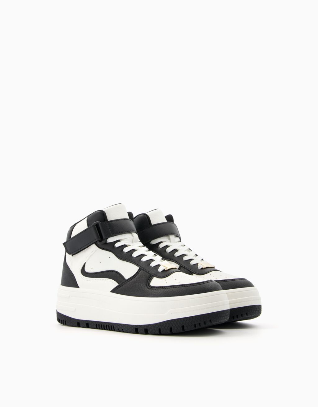 Zapatillas abotinadas combinadas