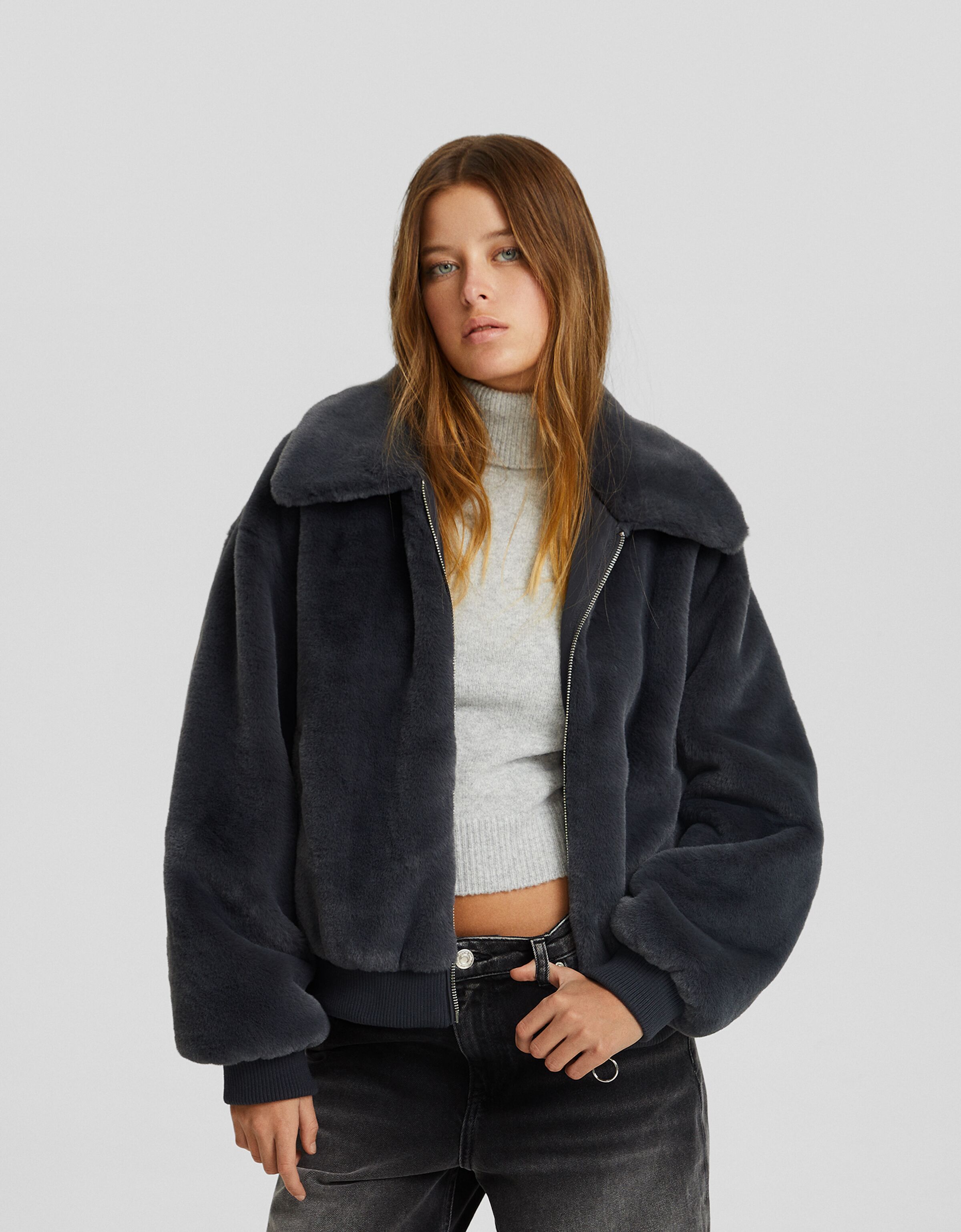 Cazadora trucker teddy