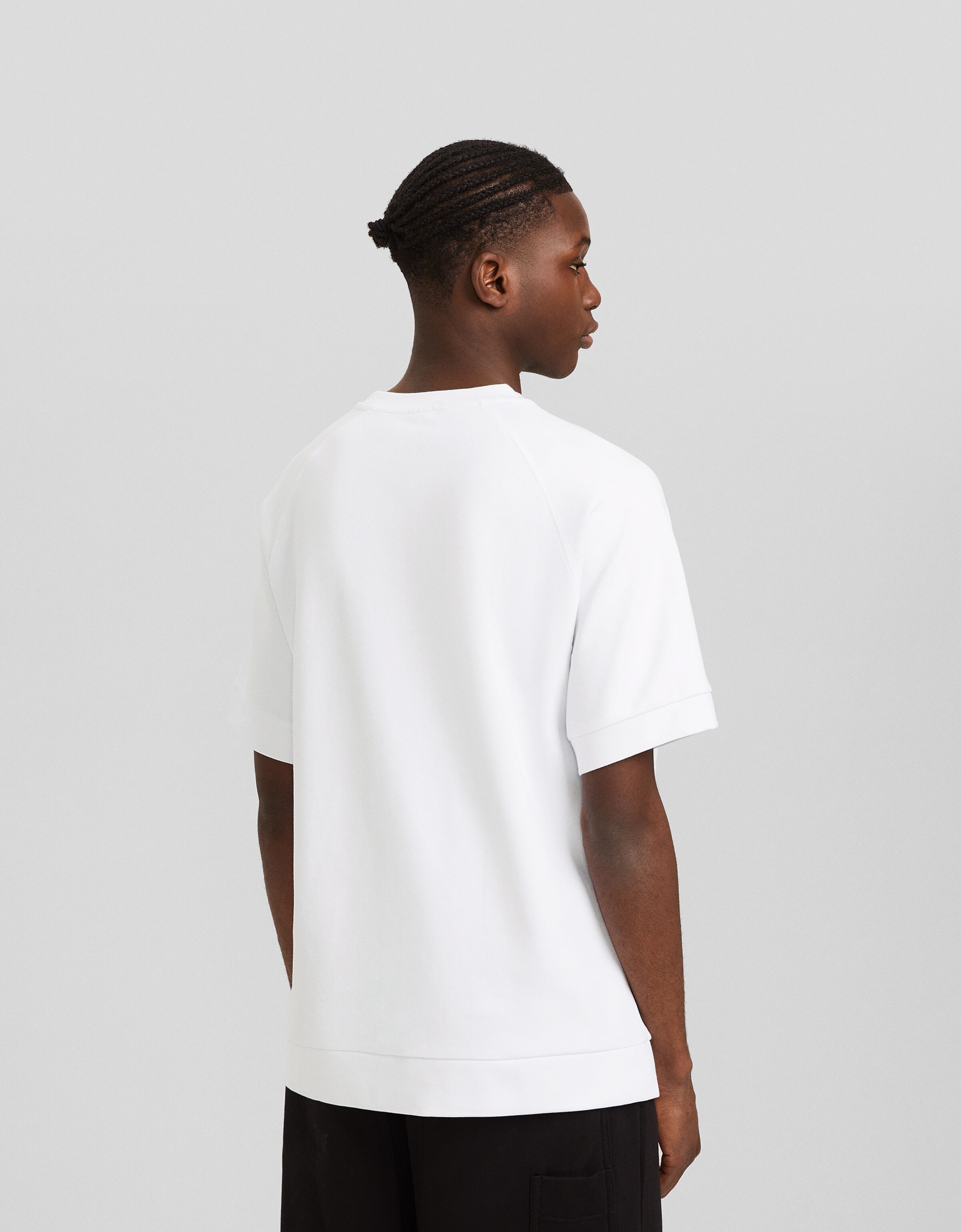 Camiseta manga corta boxy fit interlock