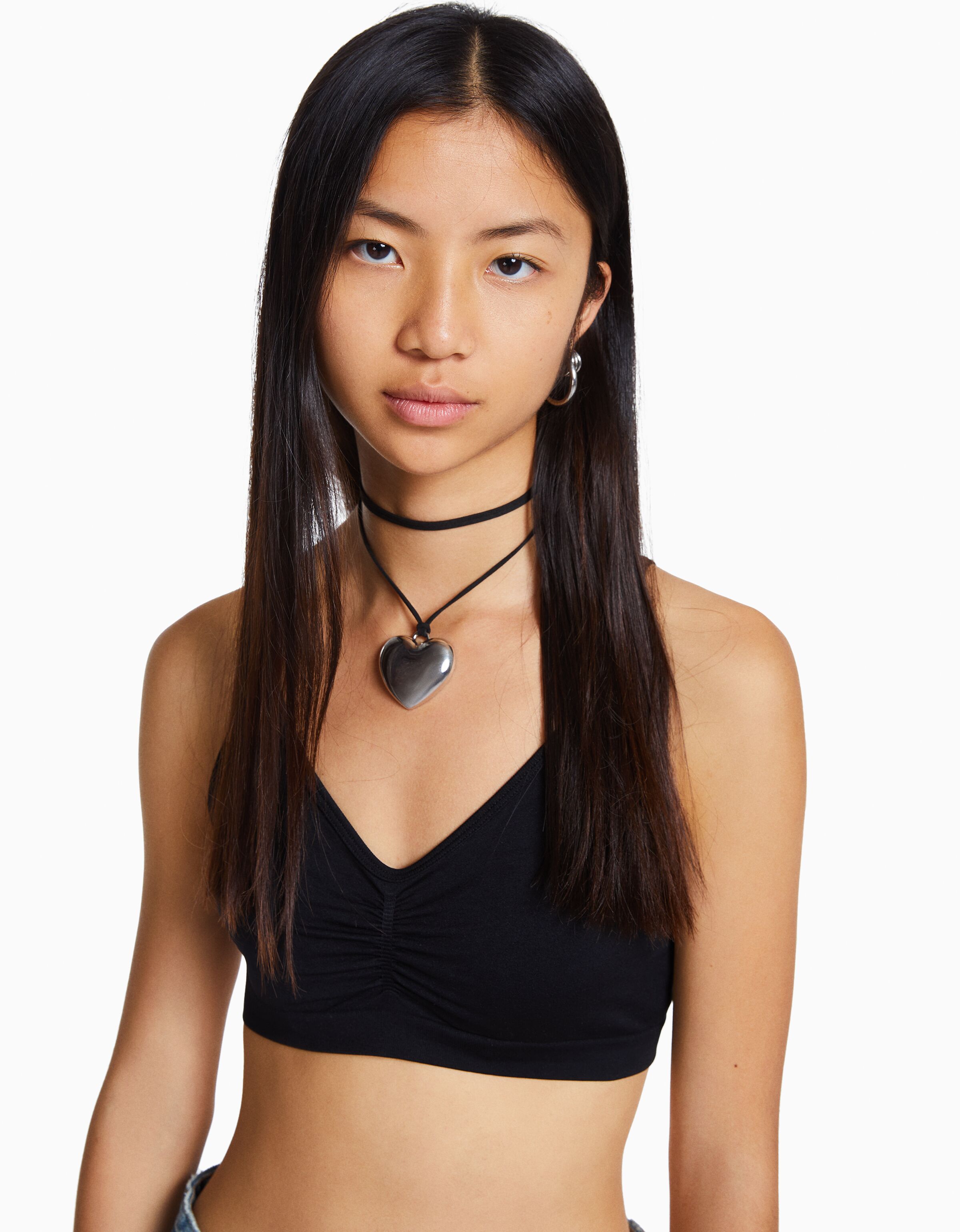 Collar cuerda corazón