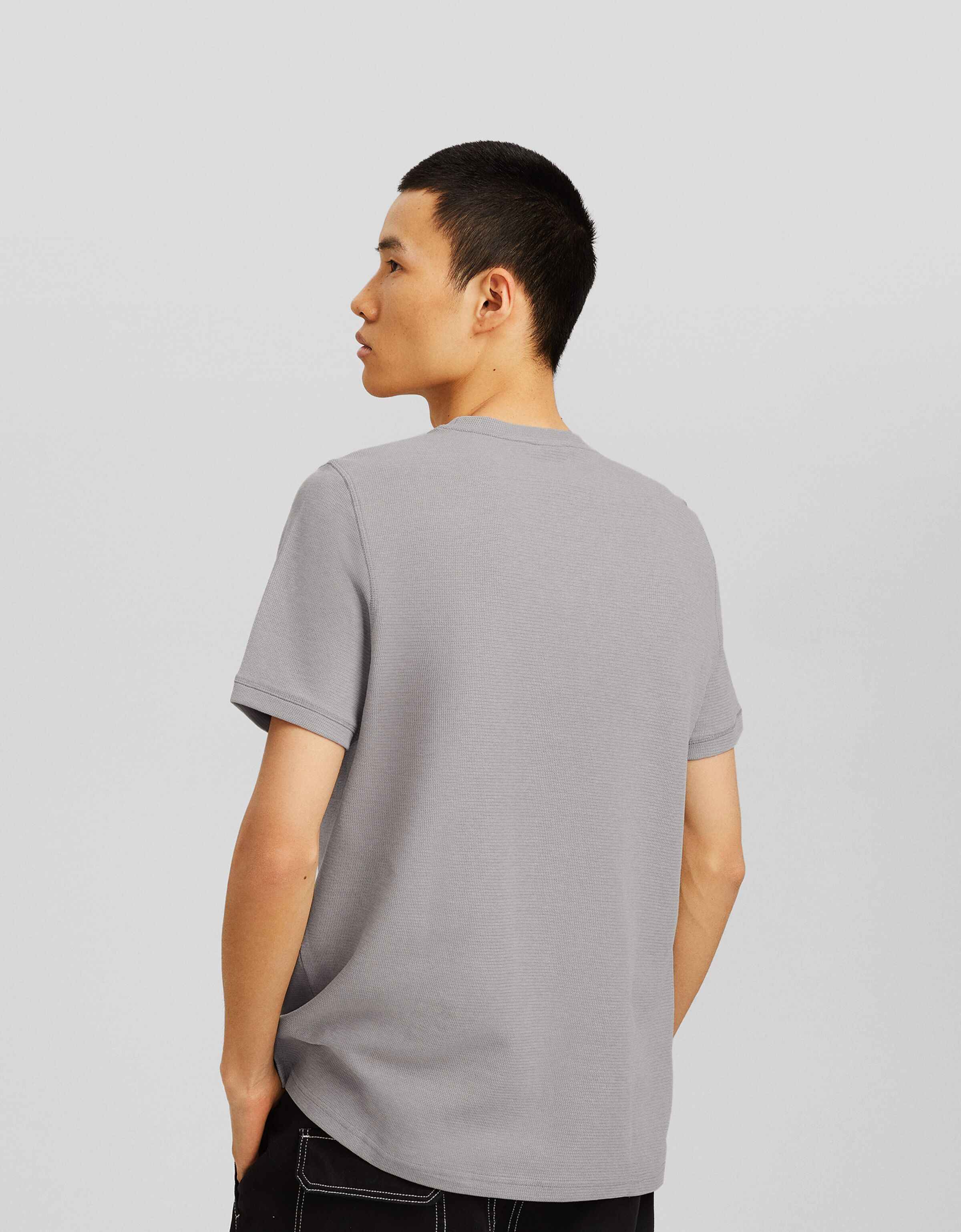 Camiseta manga corta textura