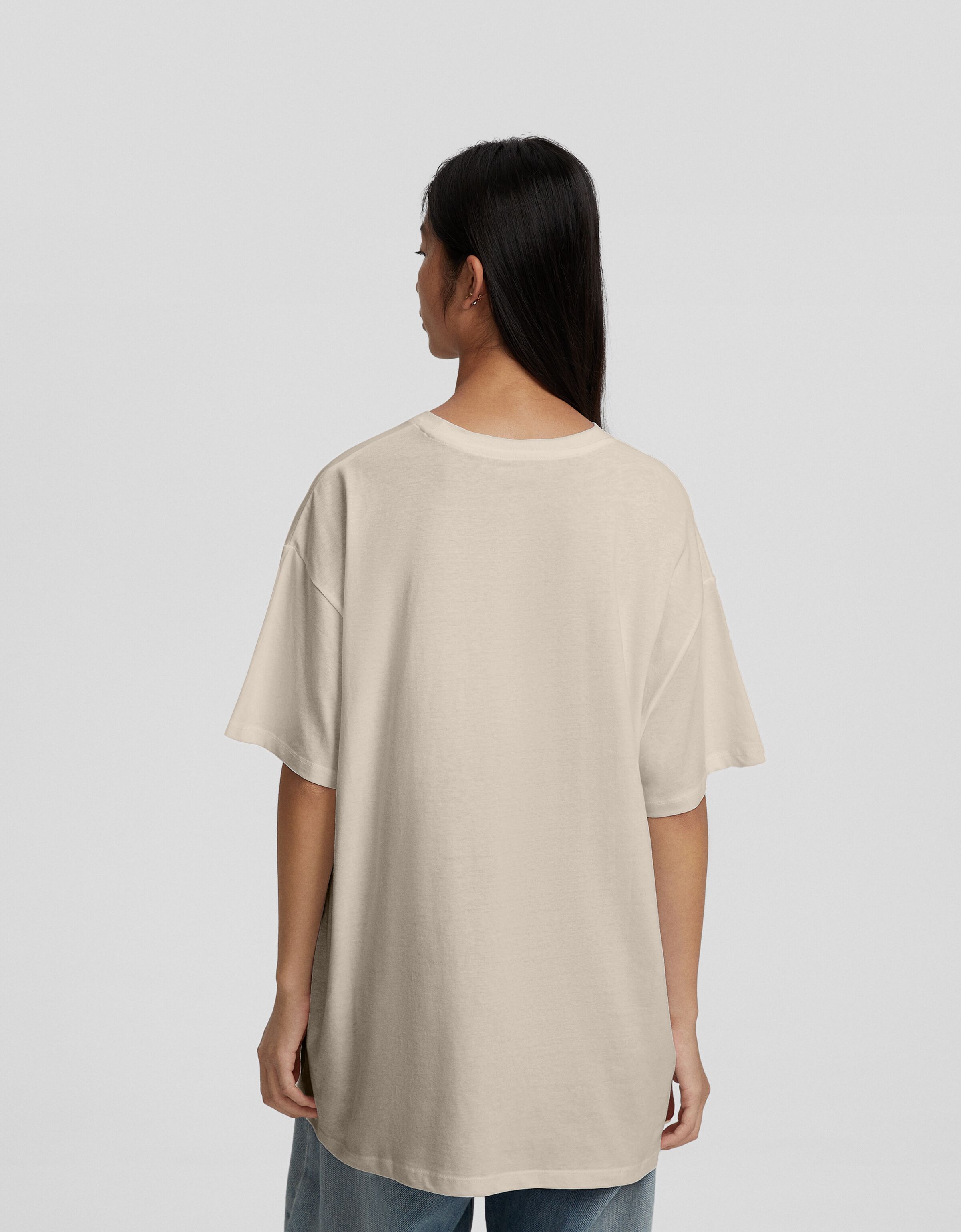 Camiseta Snoopy manga corta boxy fit print