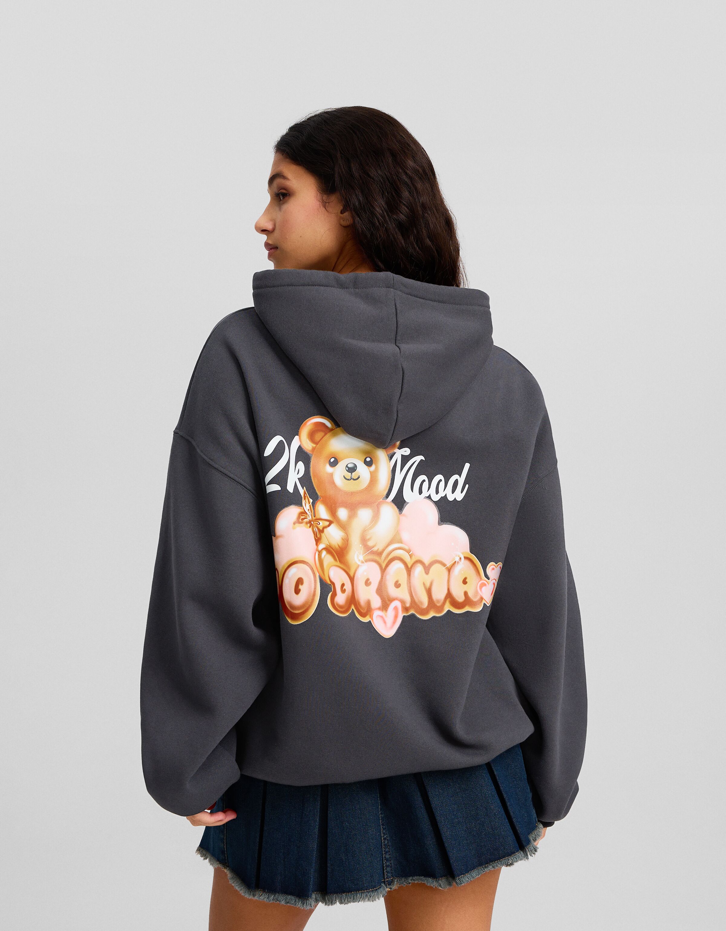 Sudadera capucha print