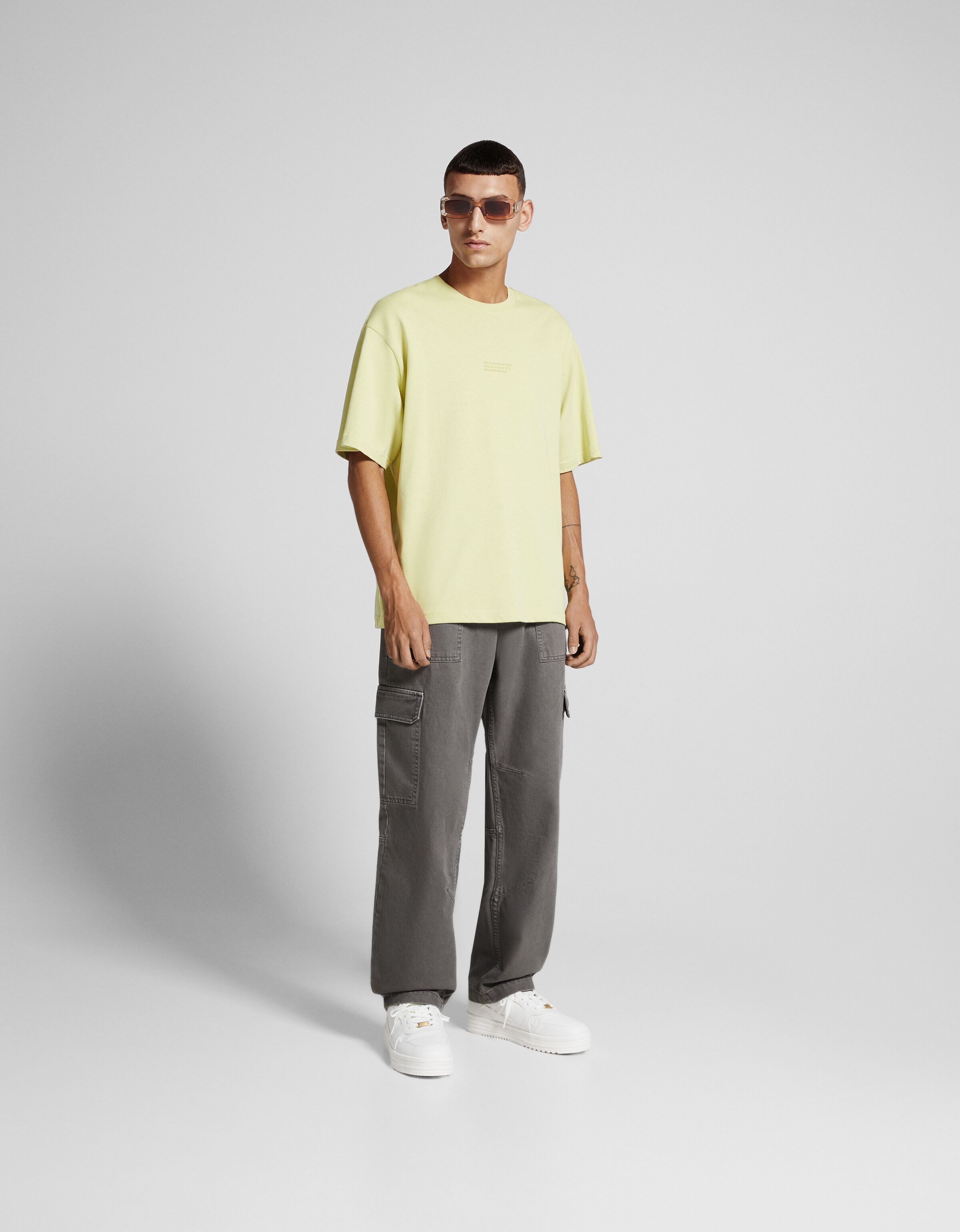 Pantalón cargo algodón