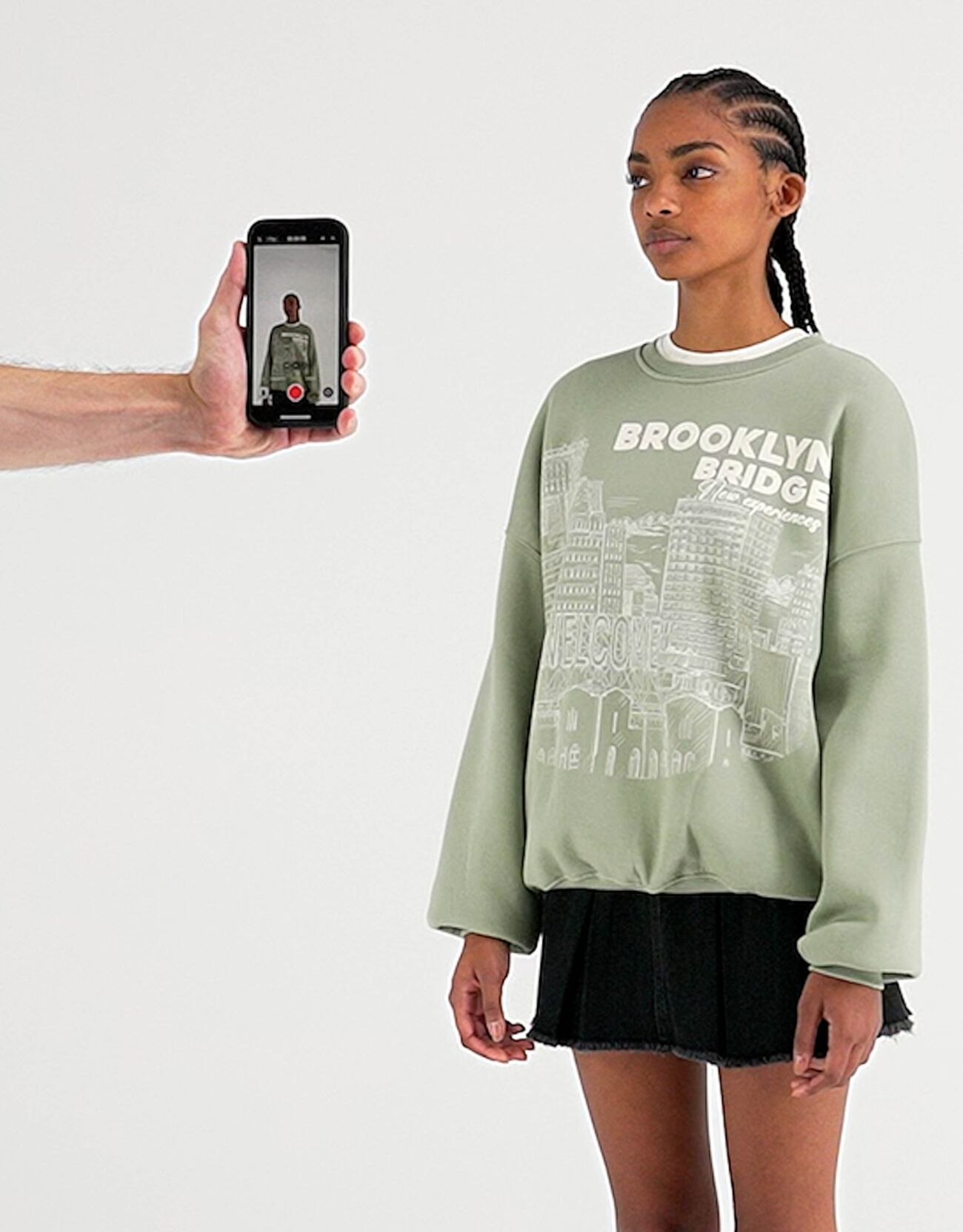 Sudadera oversize print