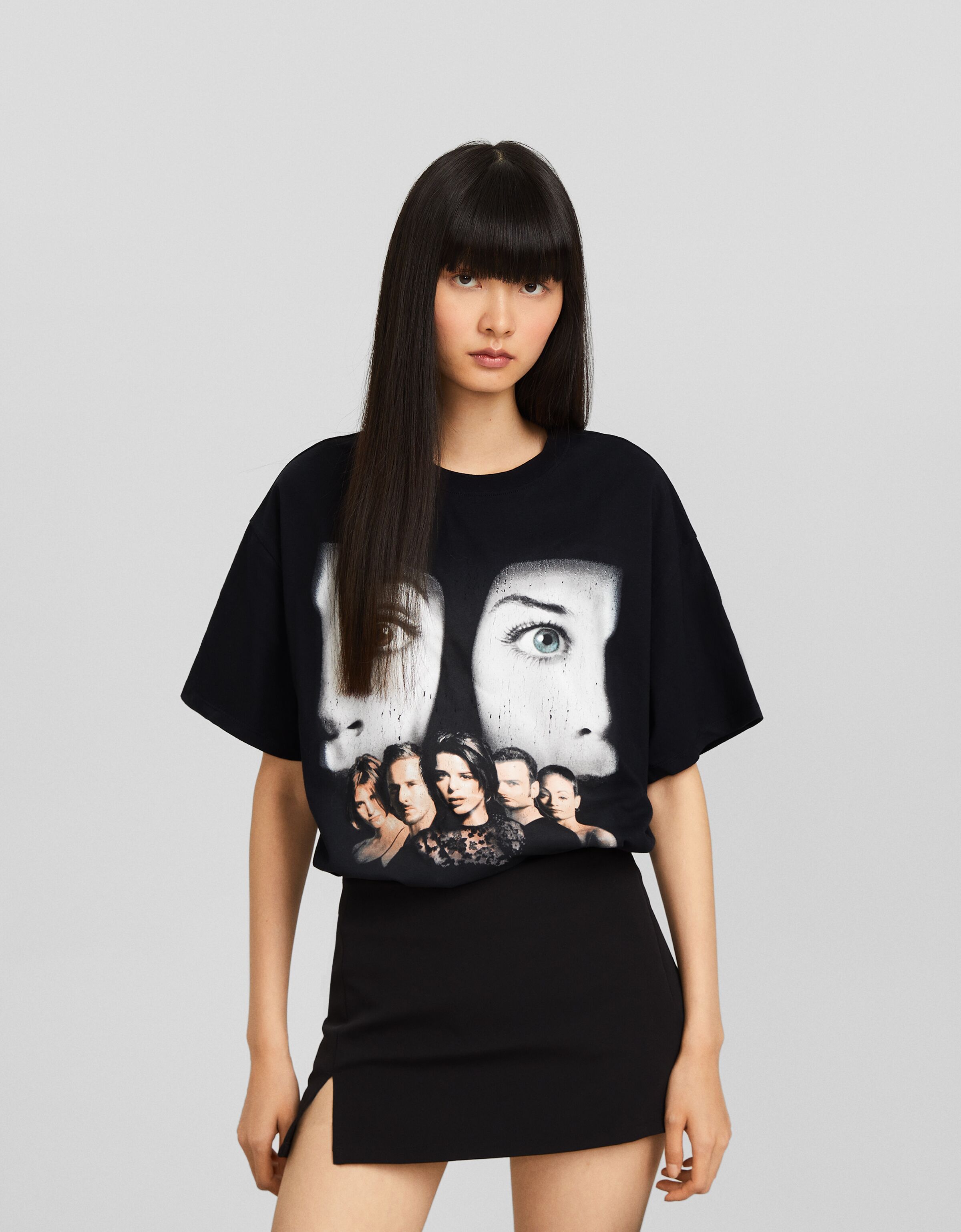 Camiseta Scream manga corta oversize print