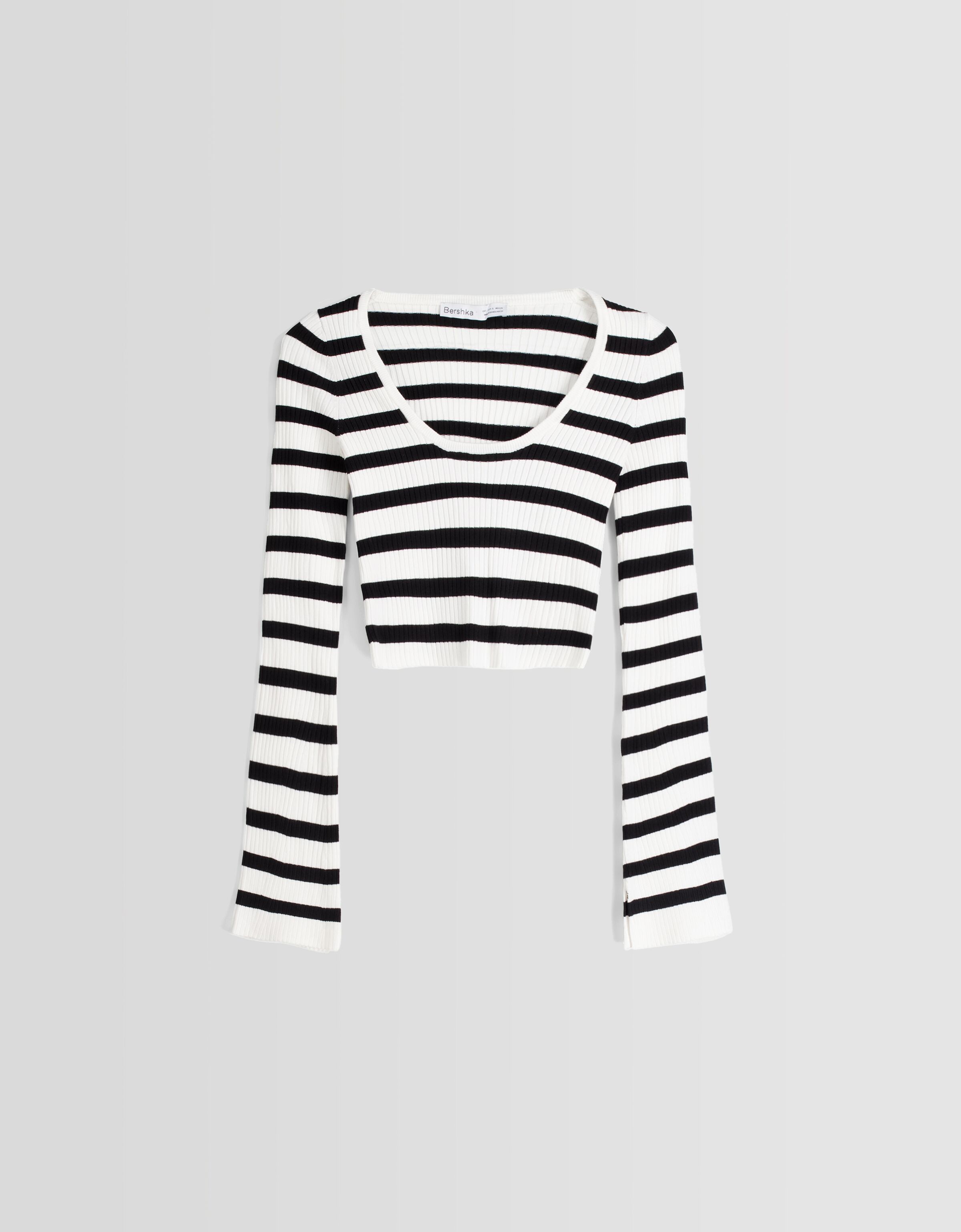 Jersey escote punto rib