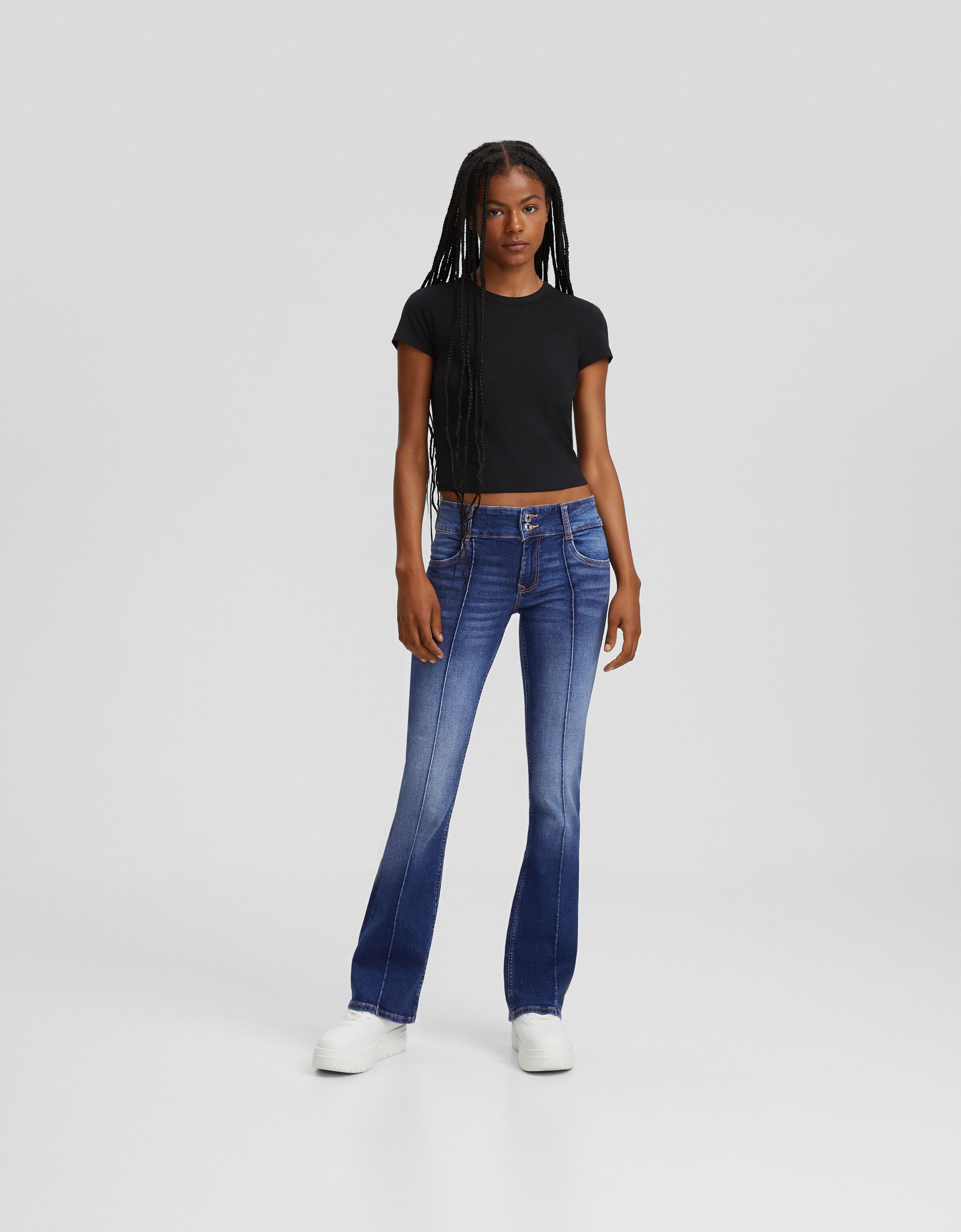 Jeans bootcut low waist