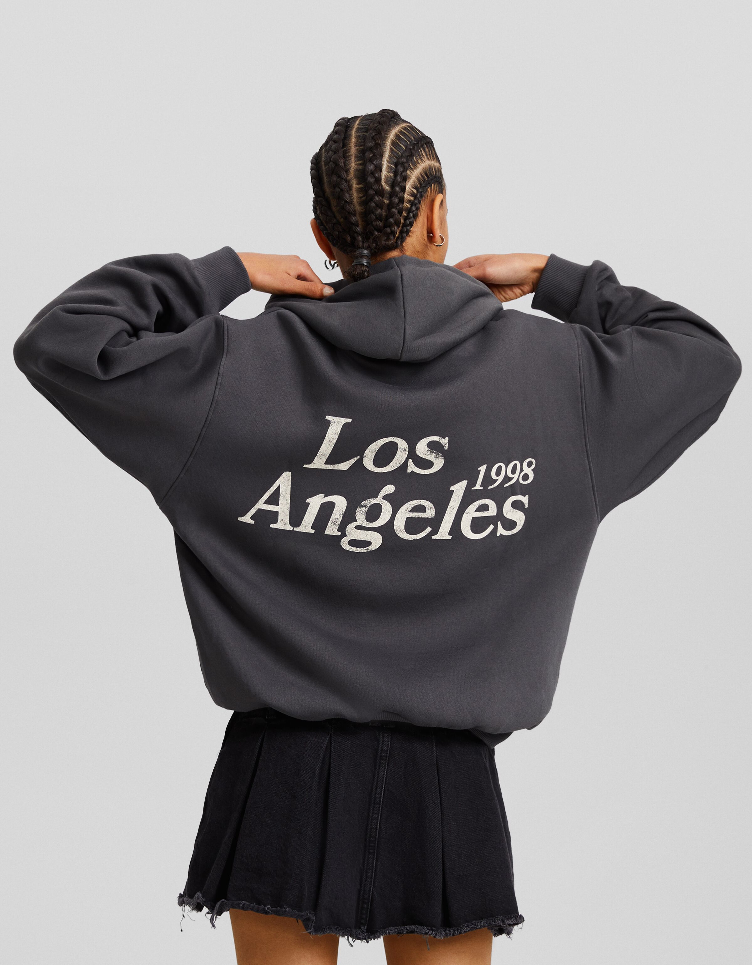 Sudadera capucha print