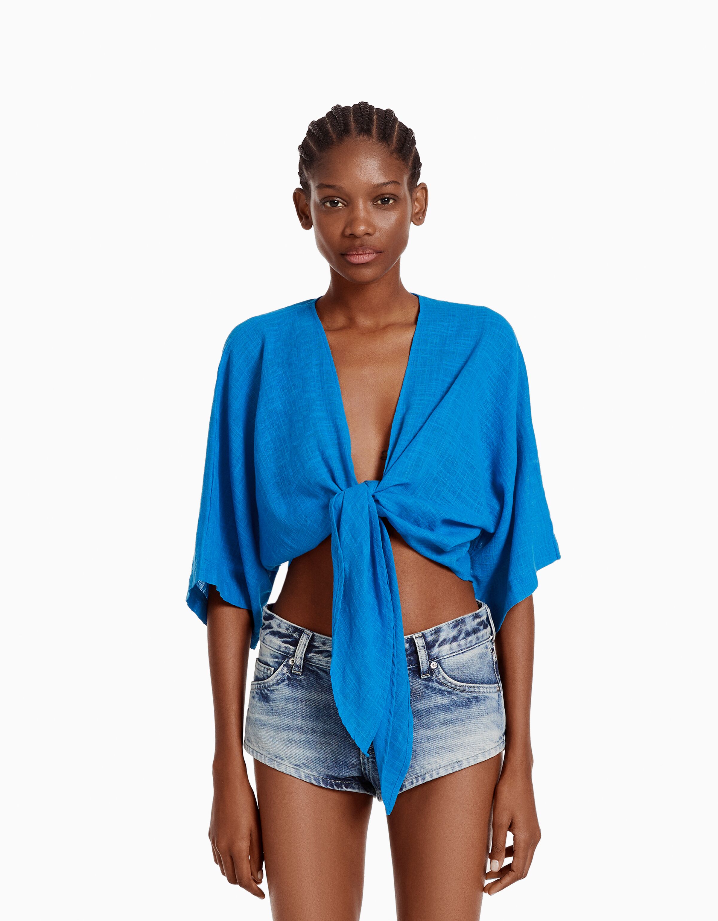 Camisa manga corta rústica