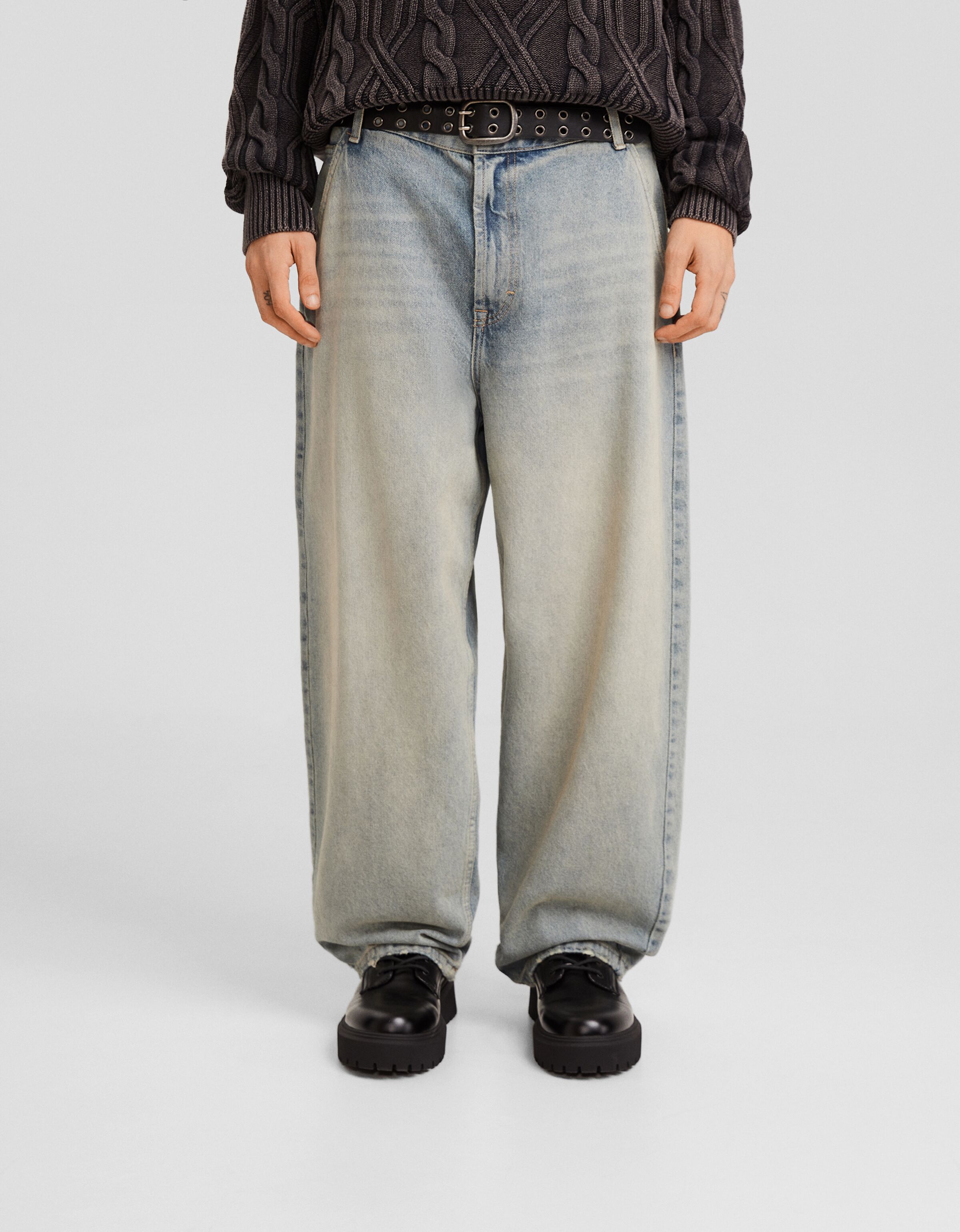 Jeans skater fit efecto lavado