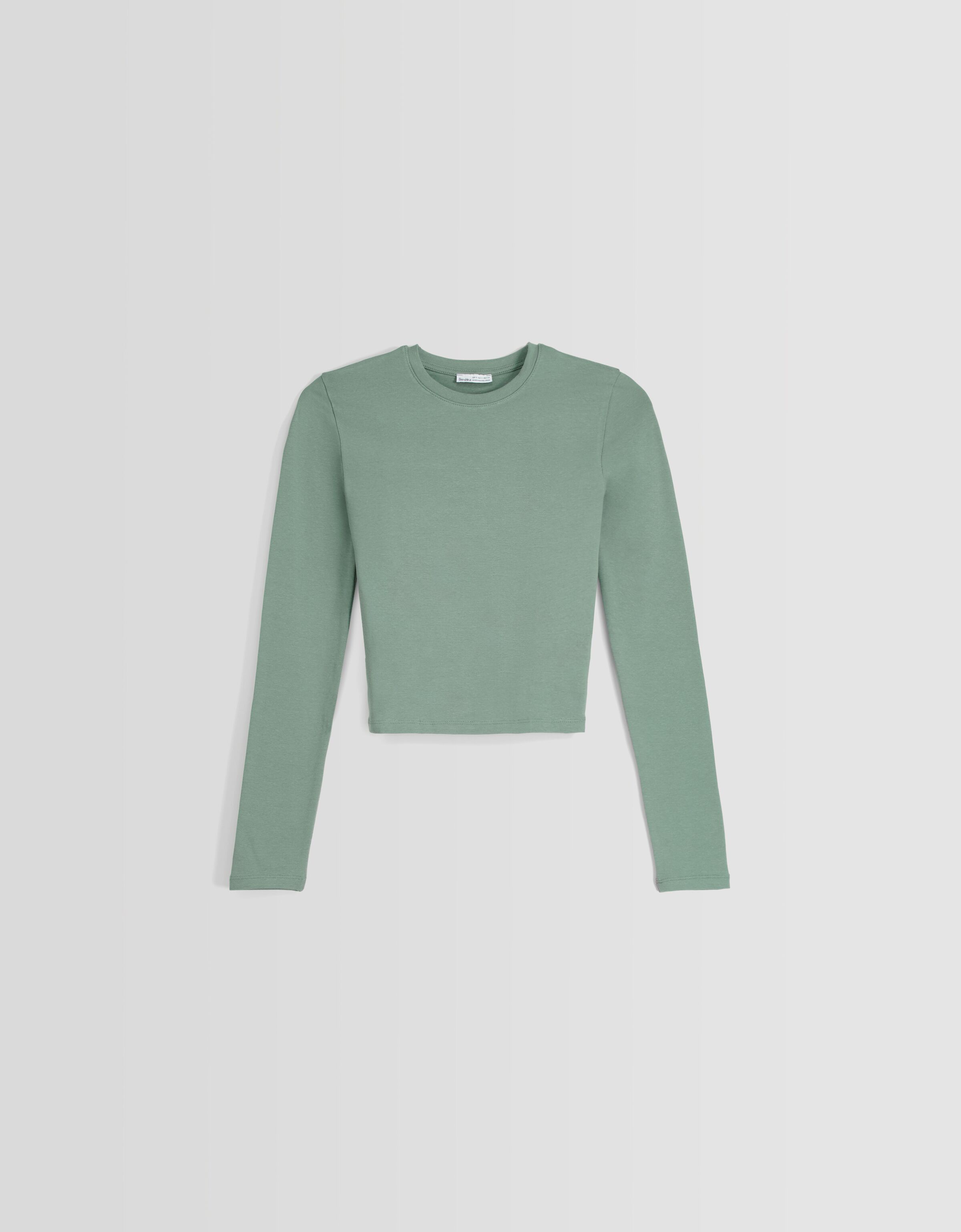 Camiseta manga larga cuello redondo