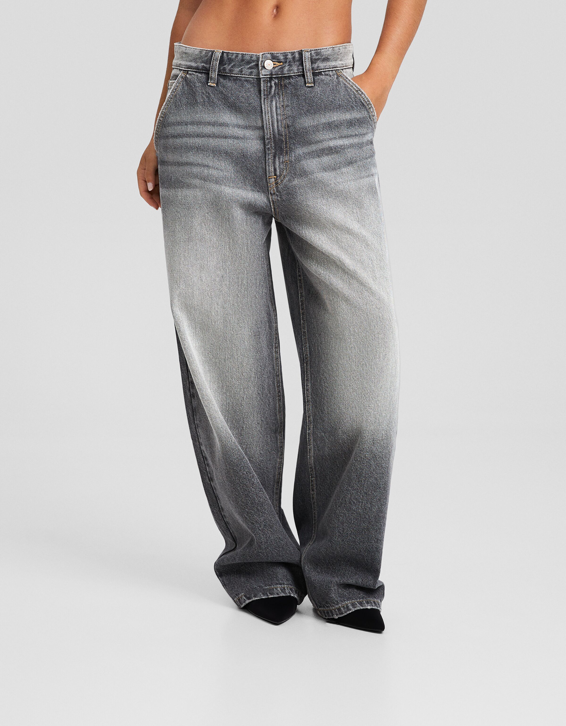 Jeans skater fit efecto lavado