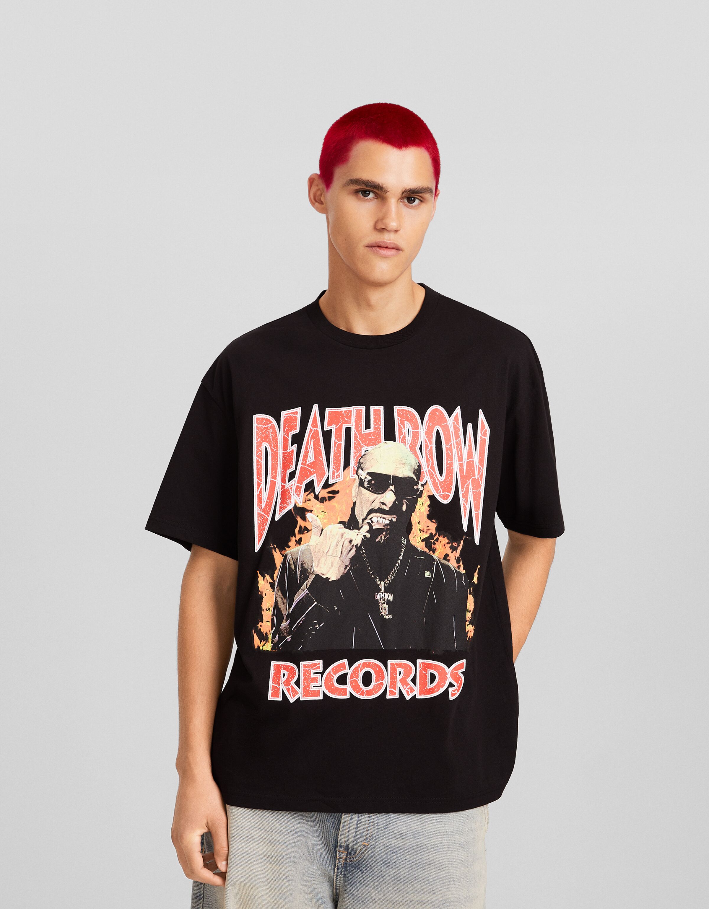 Camiseta Snoop Dogg manga corta oversize print