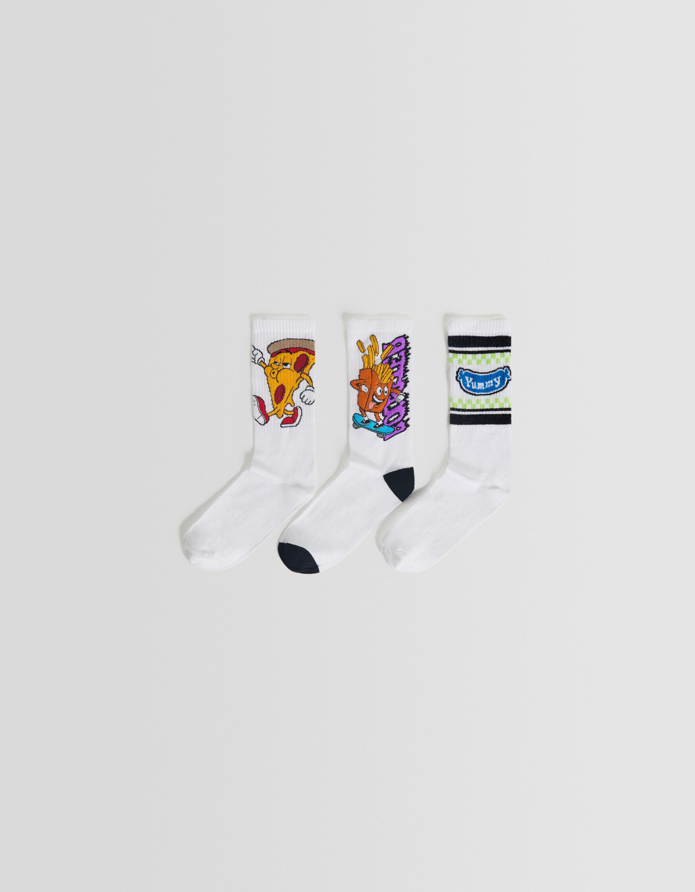 Pack 3 calcetines print