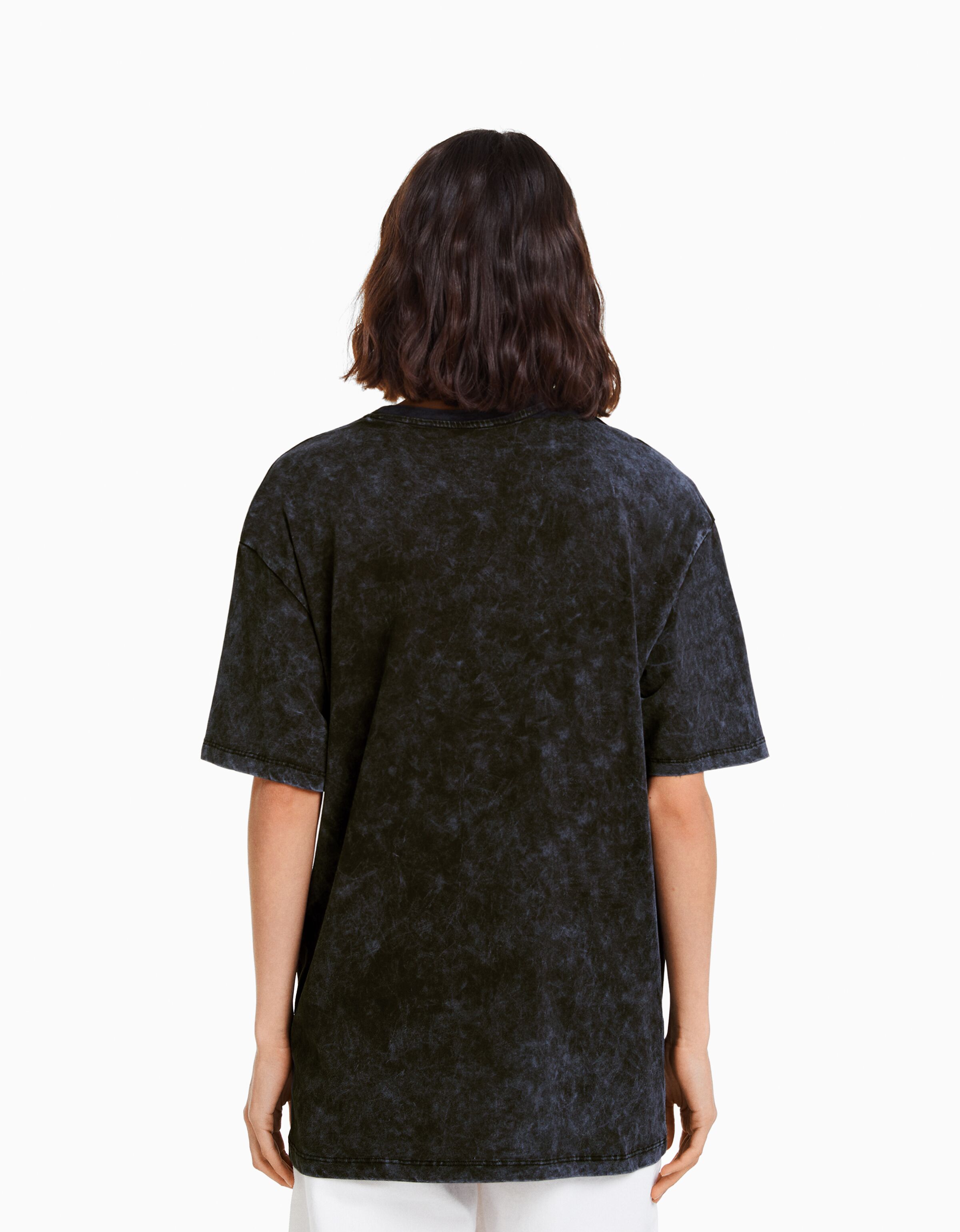 Camiseta manga corta oversize print