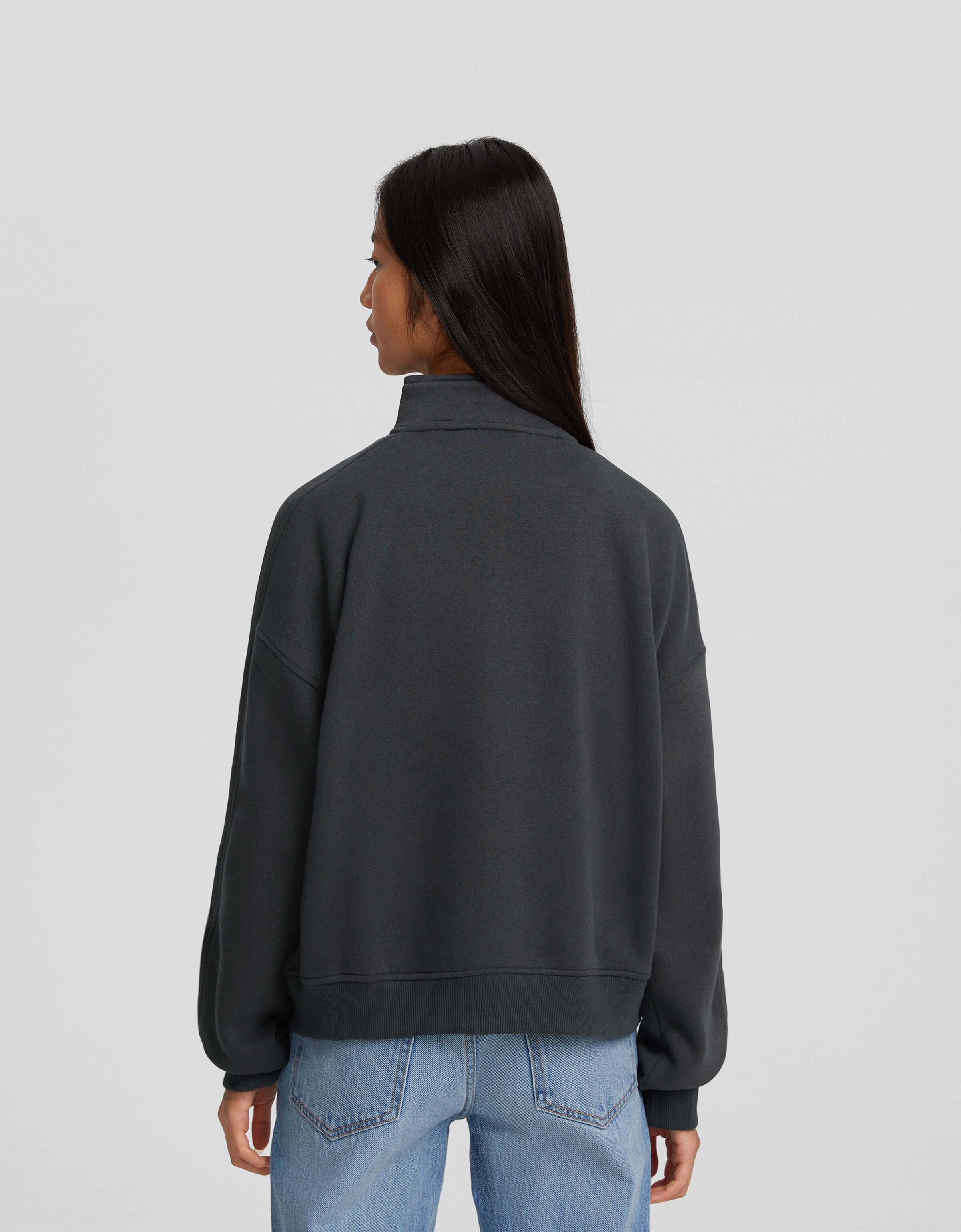 Sudadera cremallera print