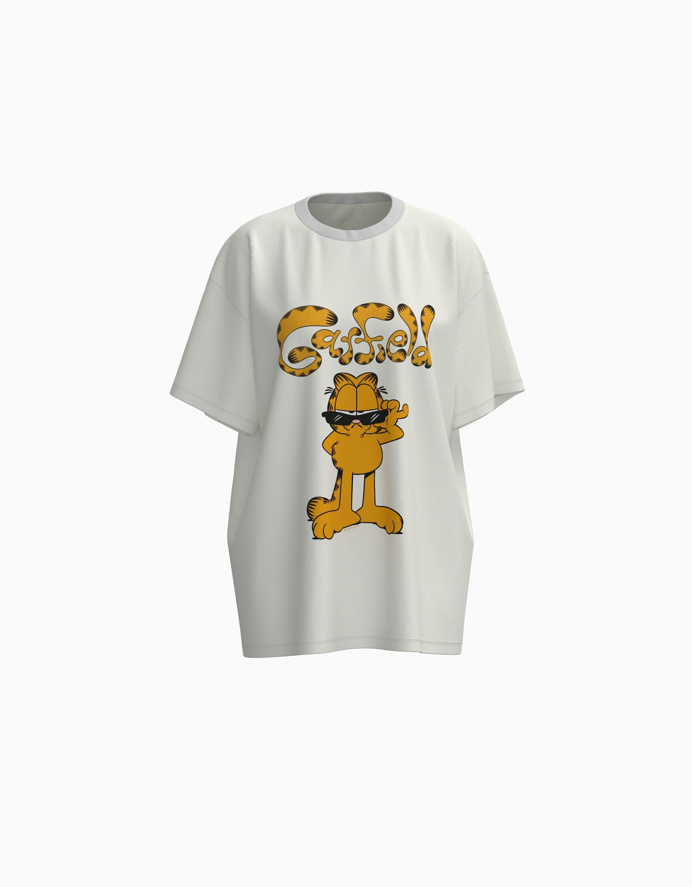Camiseta Garfield manga corta oversize print