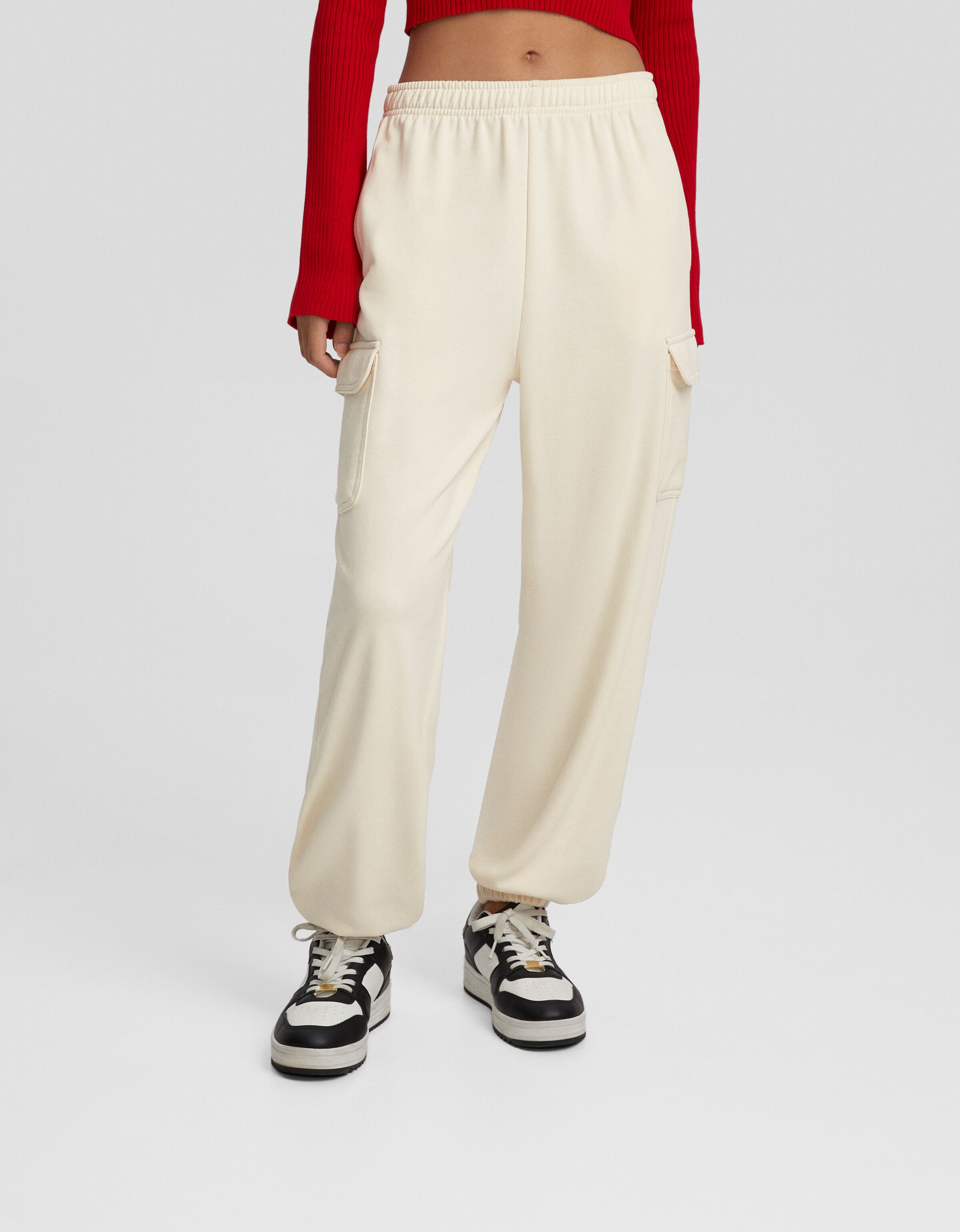 Pantalón jogger felpa cargo