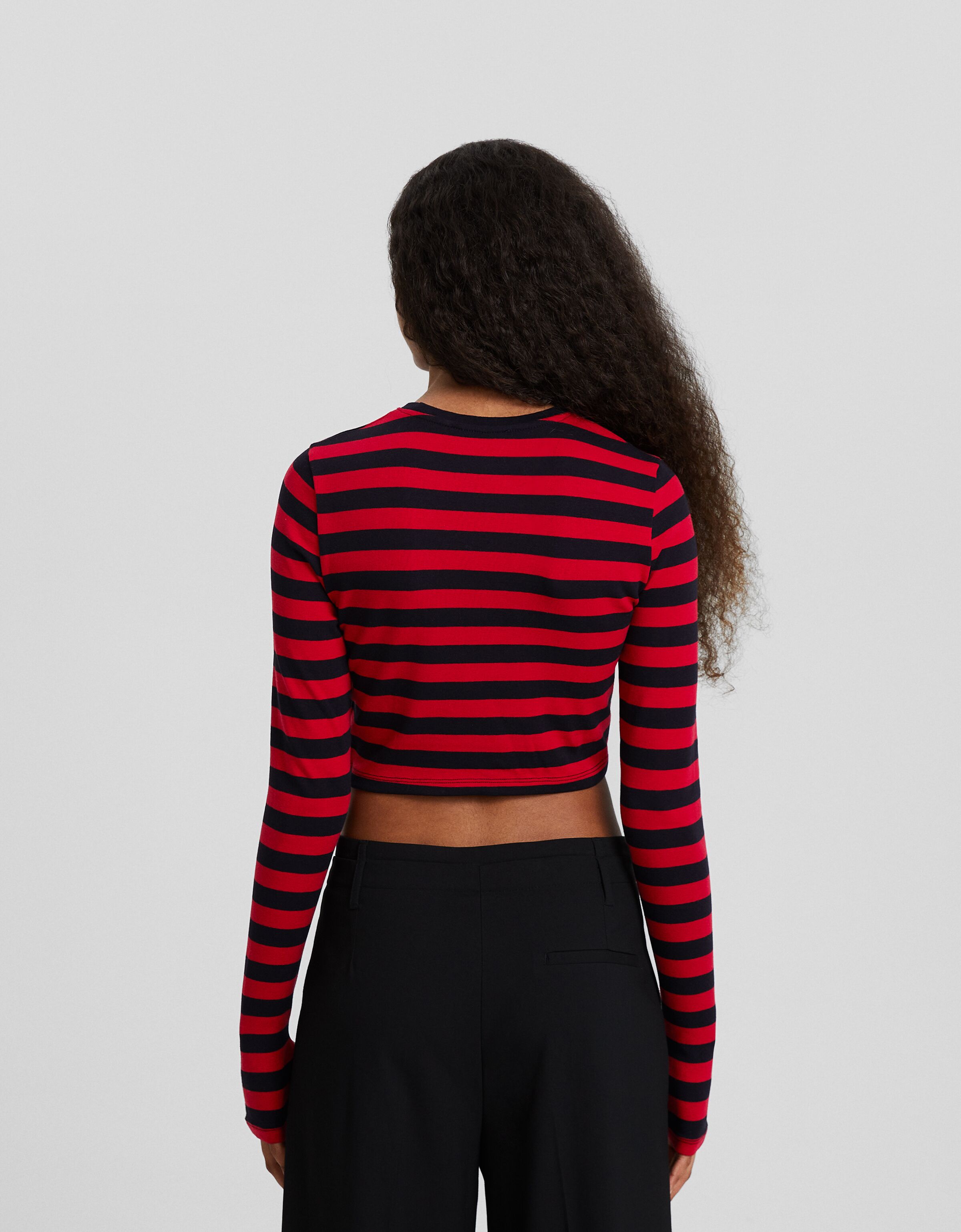 Camiseta manga larga rayas