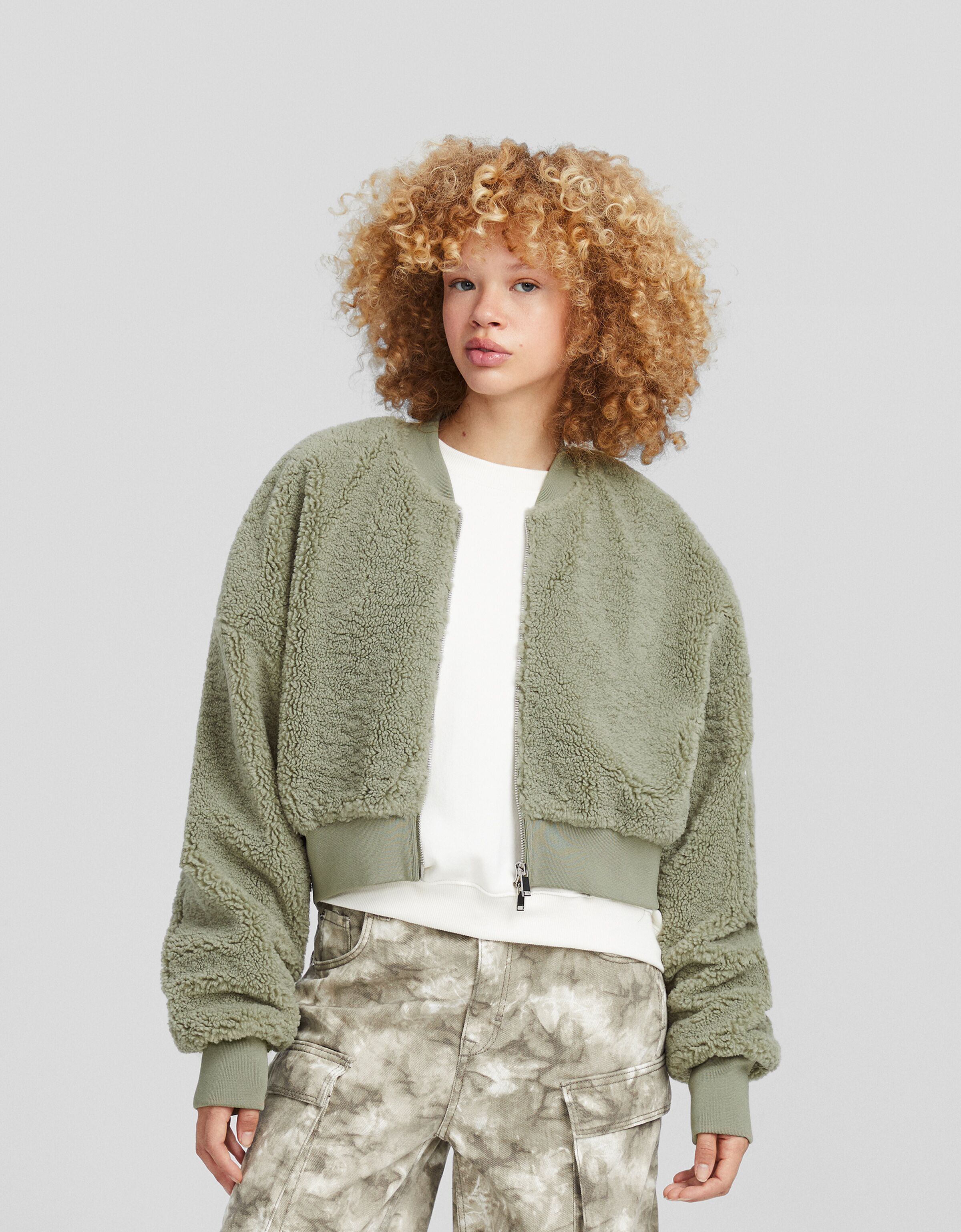 Sudadera cremallera borreguillo