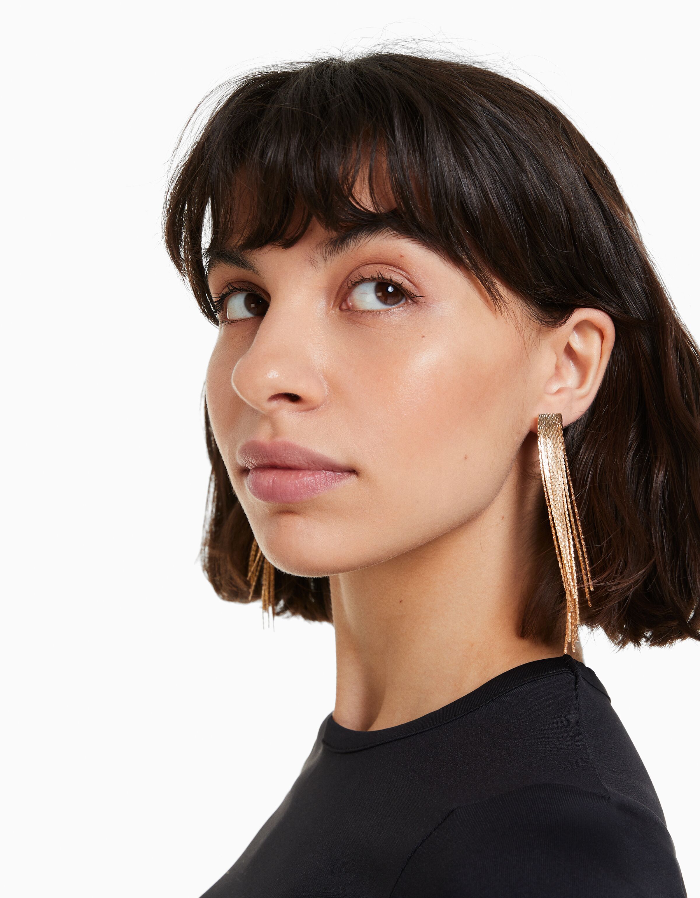 Pendientes flecos cascada