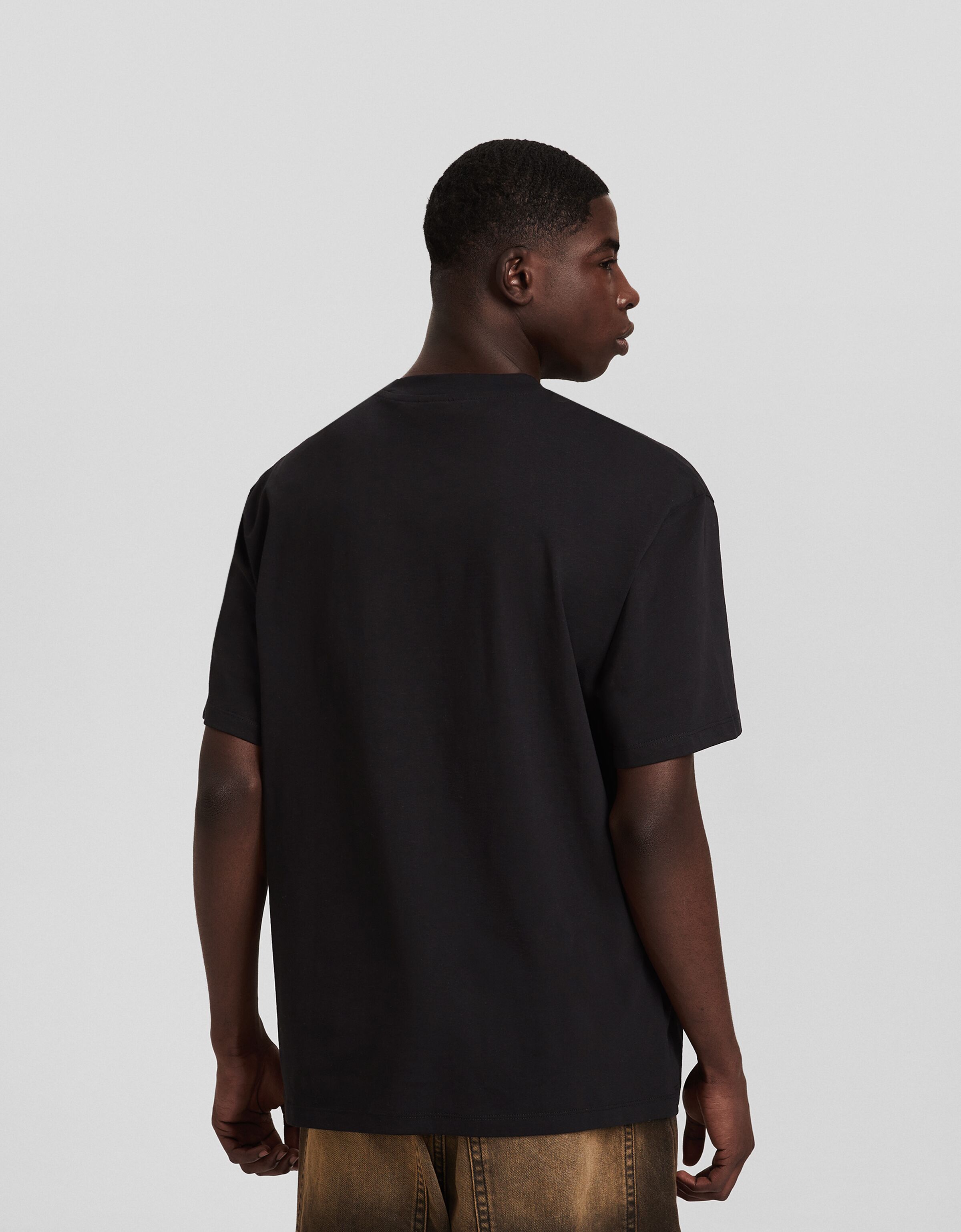 Camiseta manga corta boxy fit print